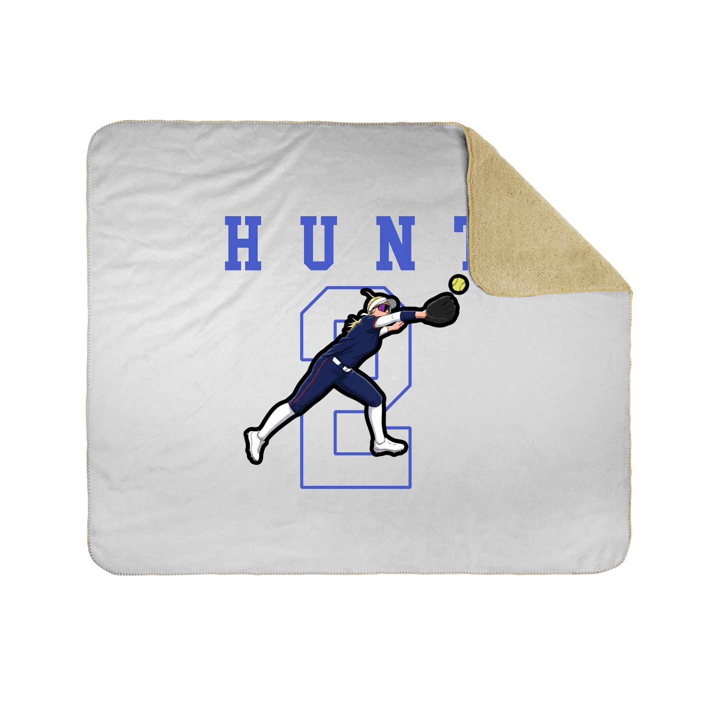 Throw Blanket — Shirsey in White