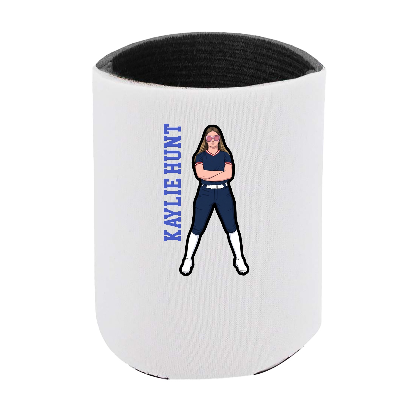 Can Holder — Name Vertical in White