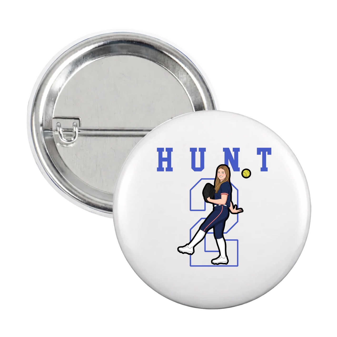 Game Day Button — Shirsey in White