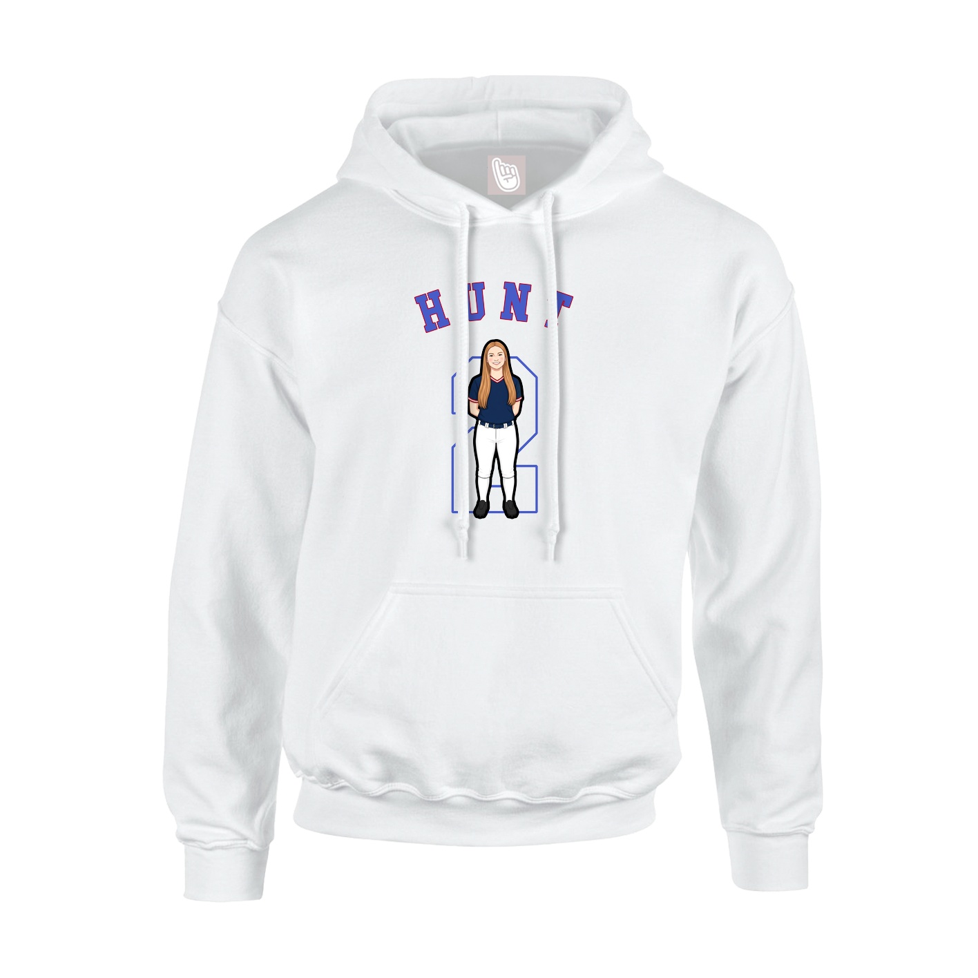 Youth Hoodie — Shirsey Arch in White
