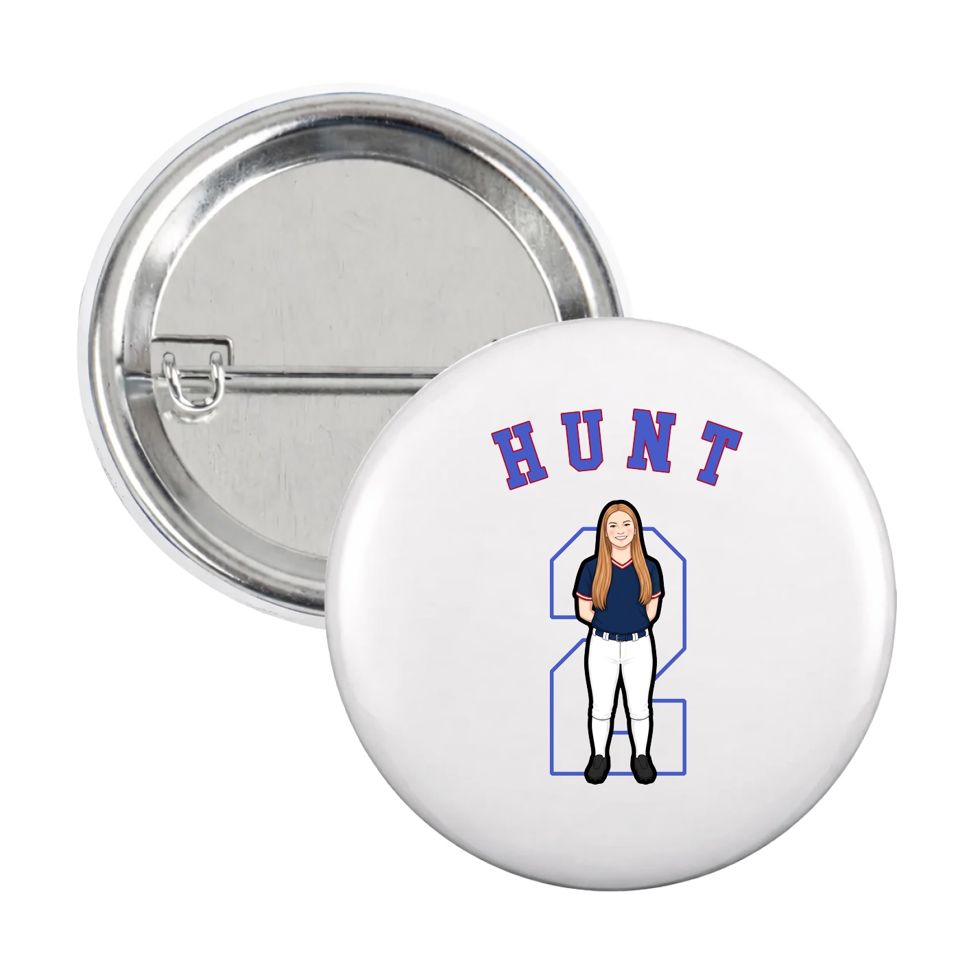 Game Day Button — Shirsey Arch in White
