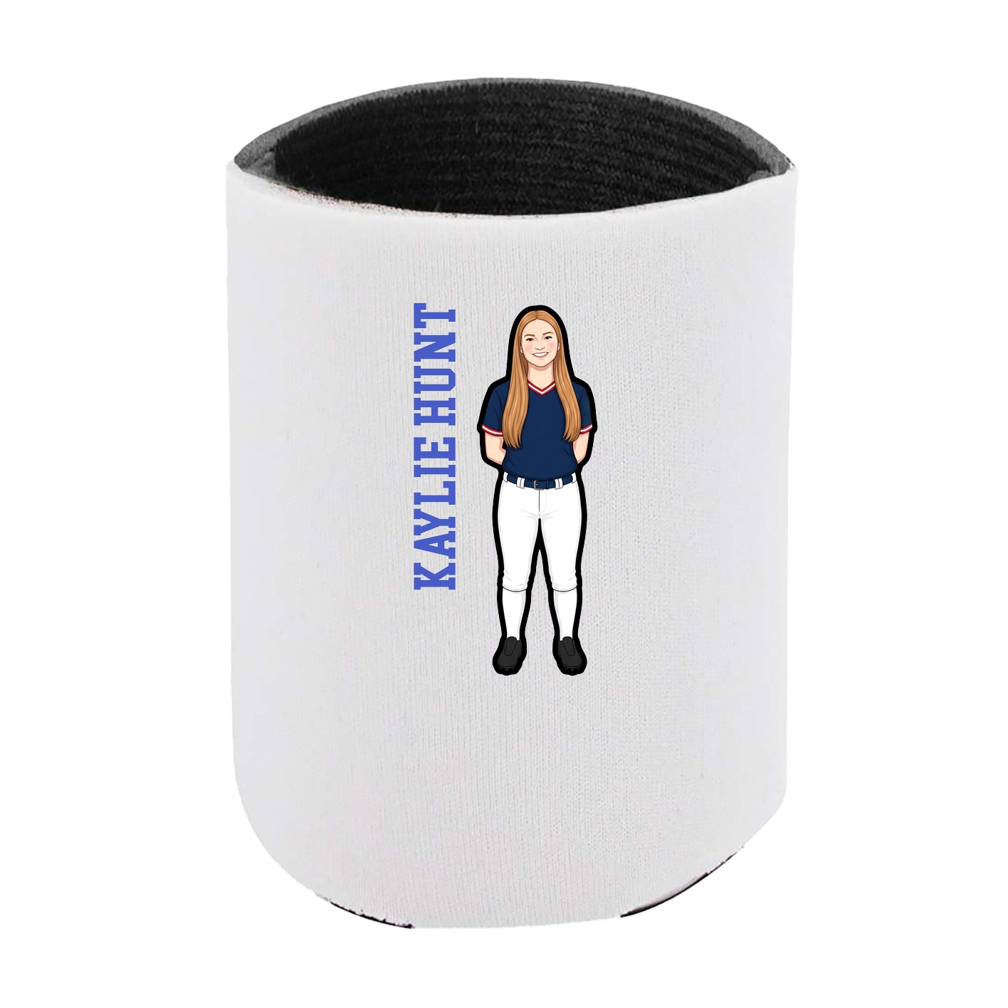 Can Holder — Name Vertical in White