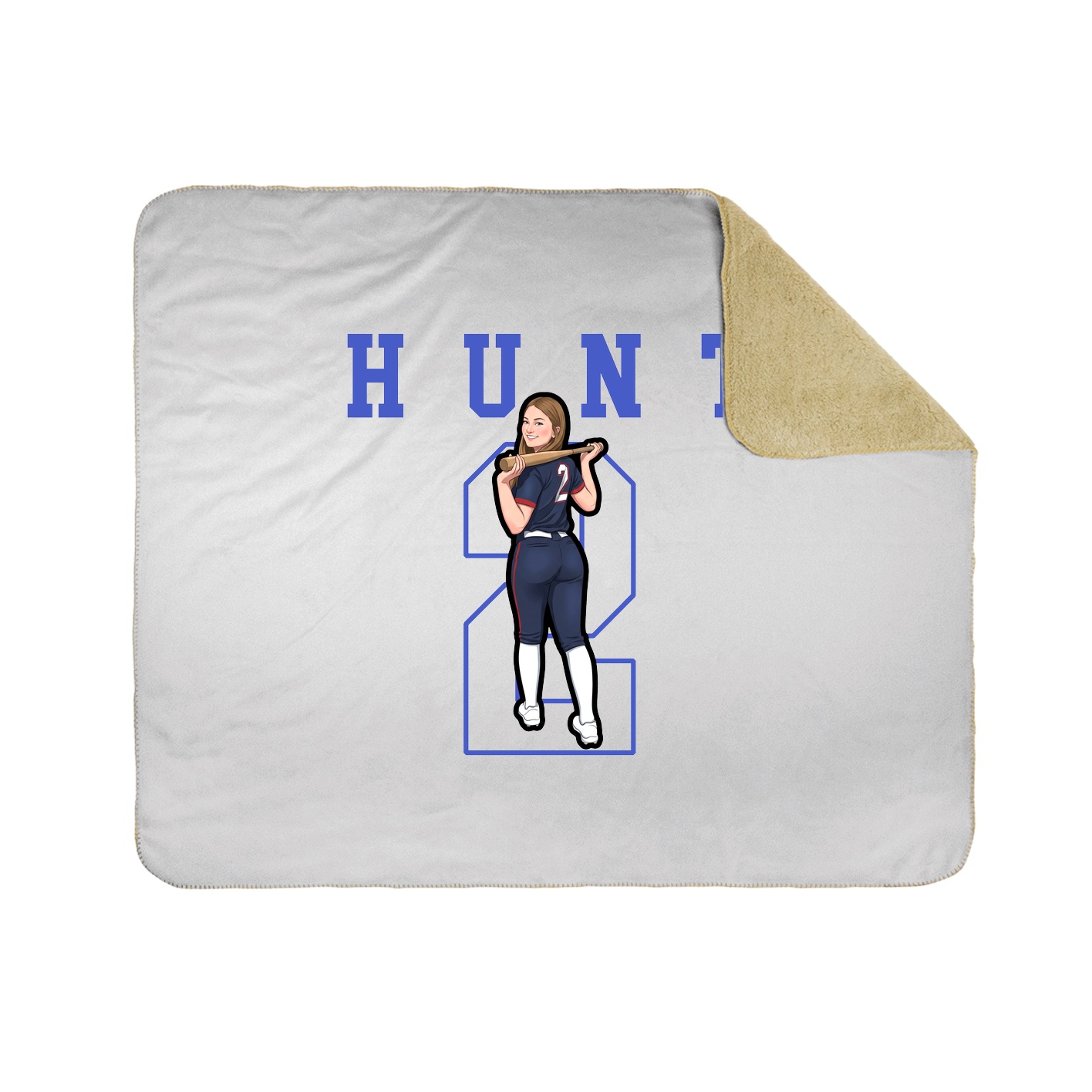 50x60 Sherpa Lined Throw Blanket