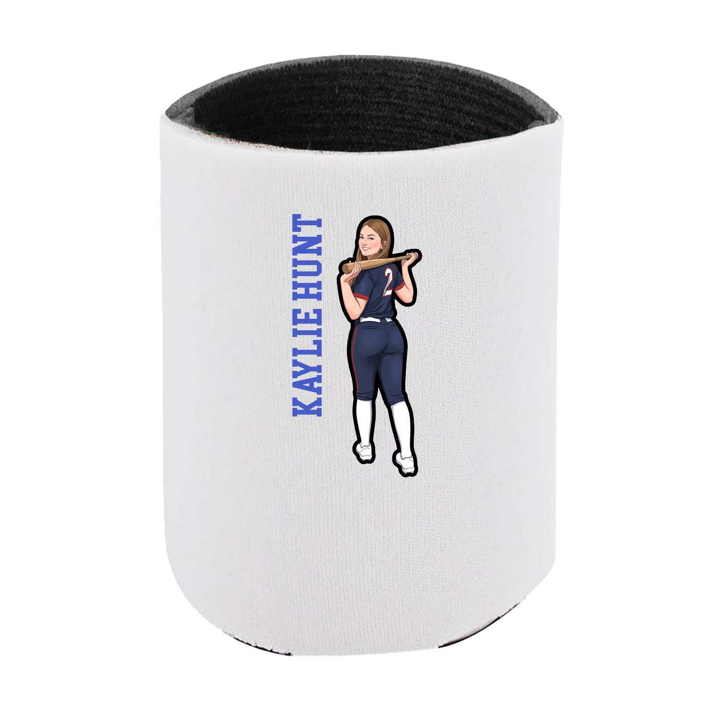 Can Holder — Name Vertical in White