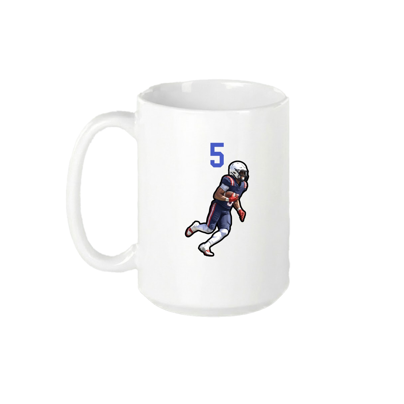 15oz Coffee Mug — Number Top in White