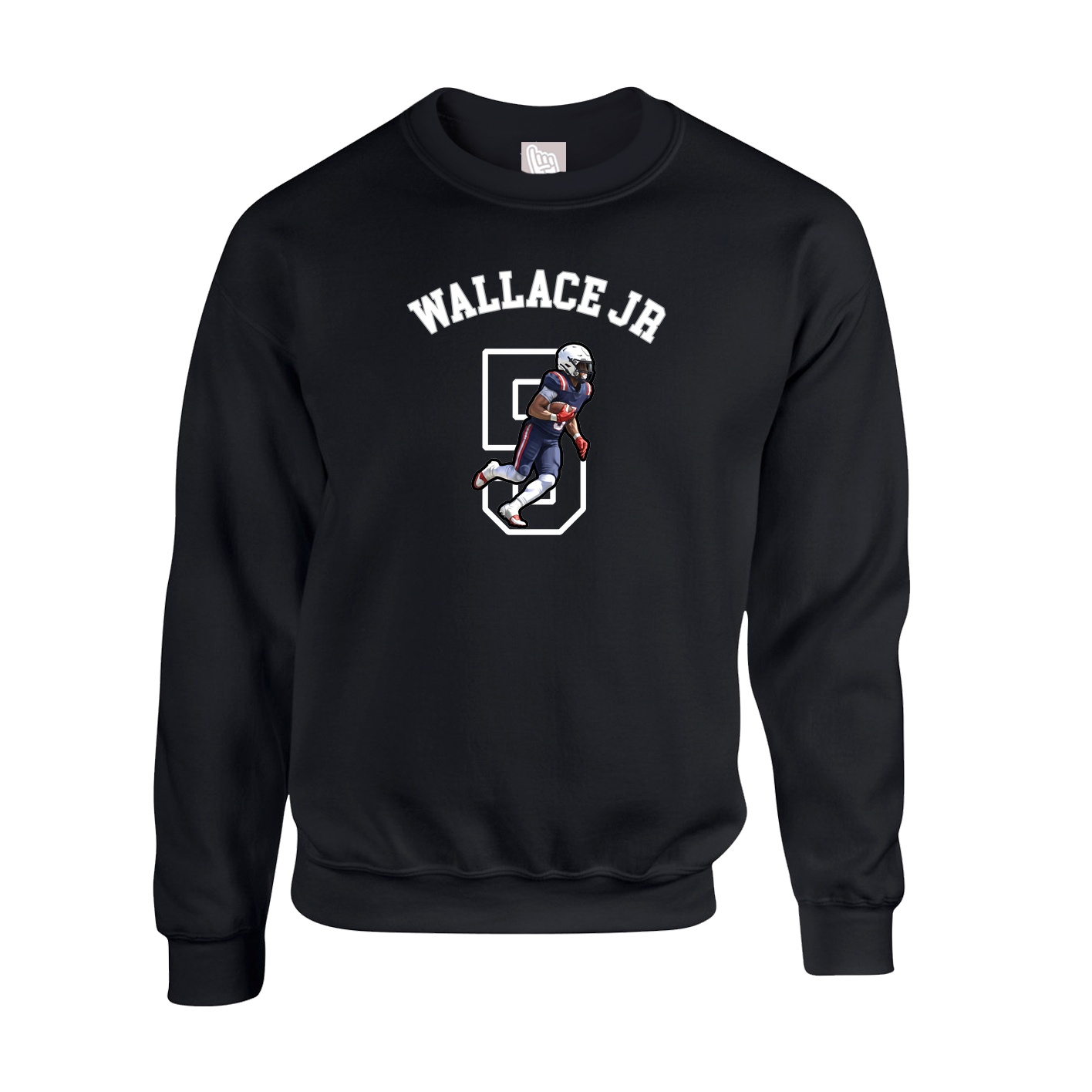 Fleece Crew — Shirsey Arch in Black