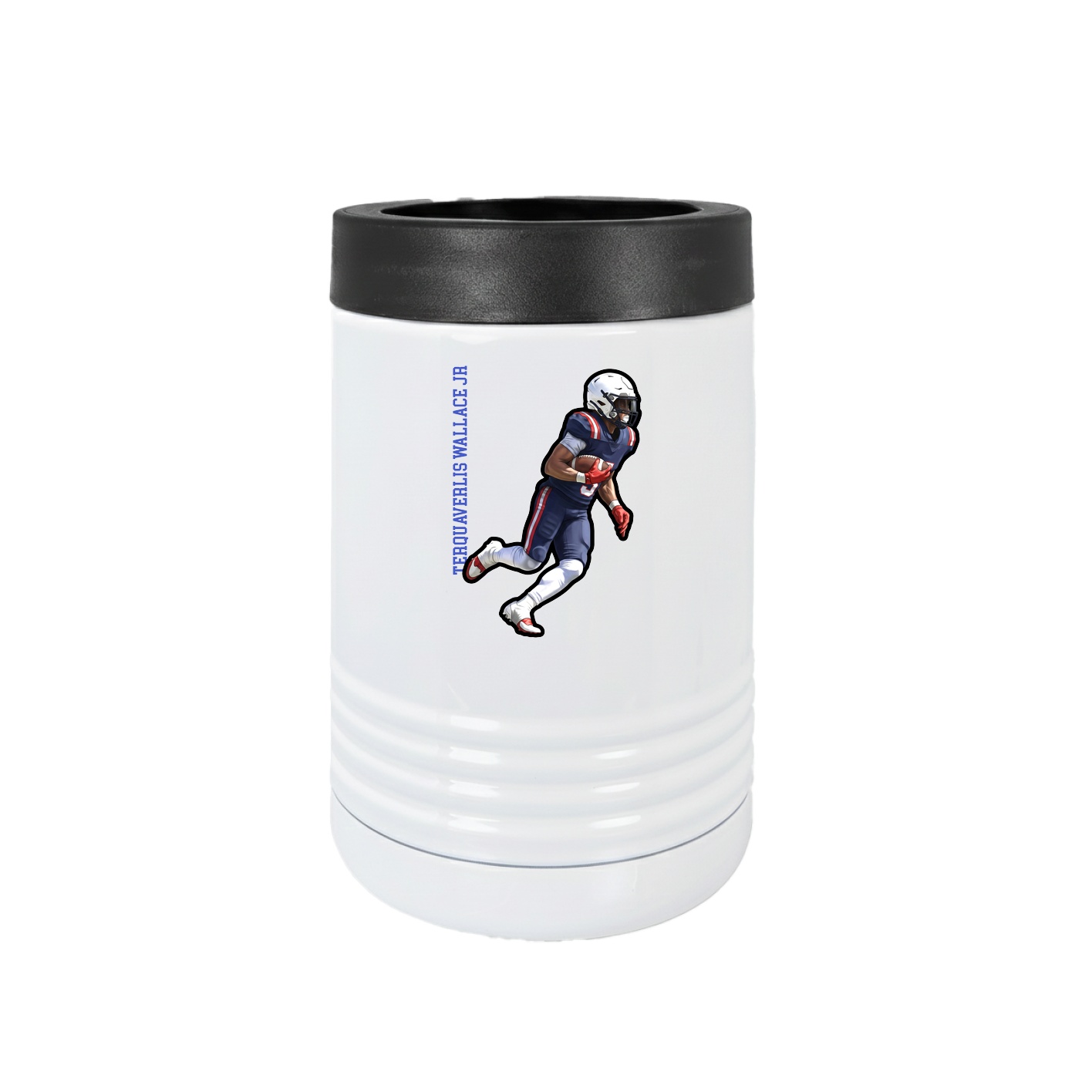 Beverage Holder — Name Vertical in White