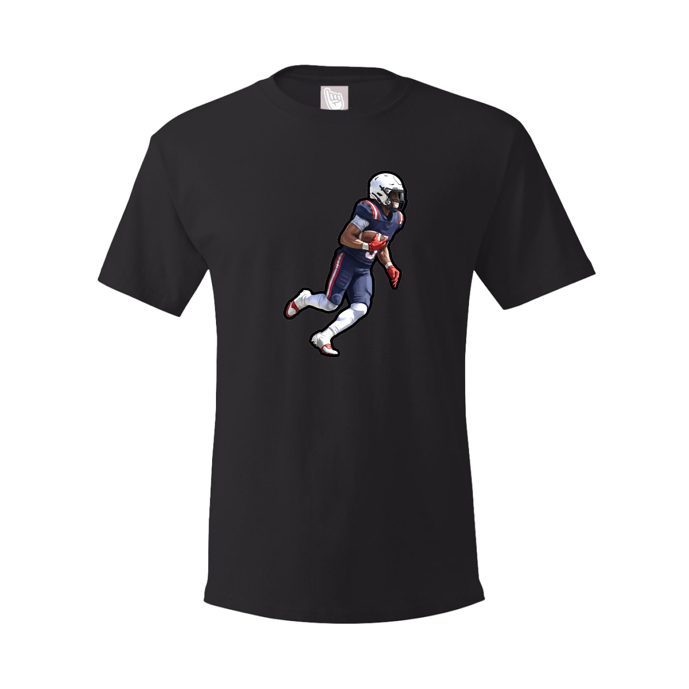 Tee — Name Vertical in Black