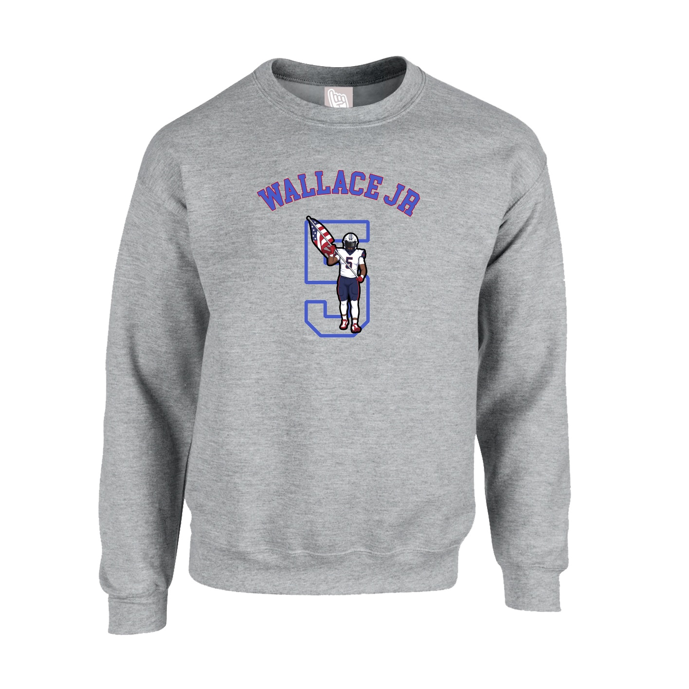 Fleece Crew — Shirsey Arch in Grey