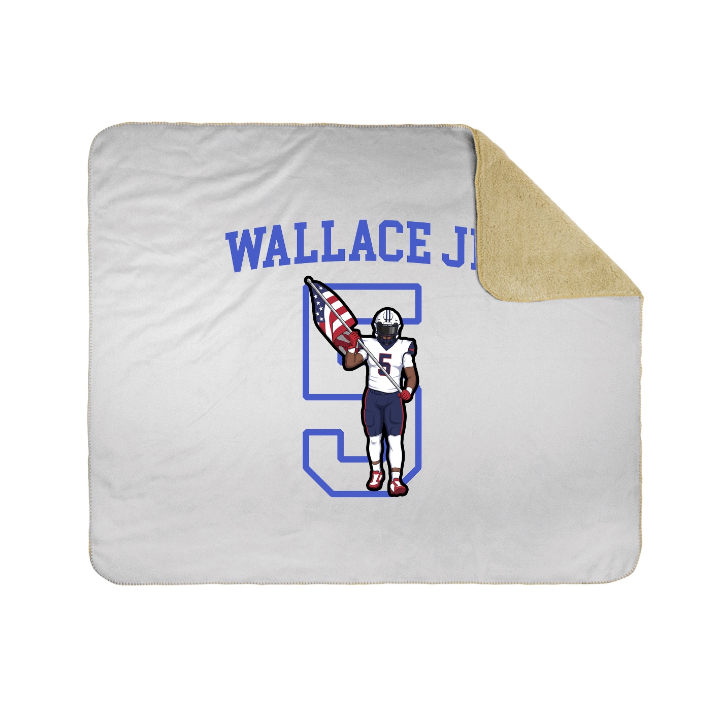 50x60 Sherpa Lined Throw Blanket