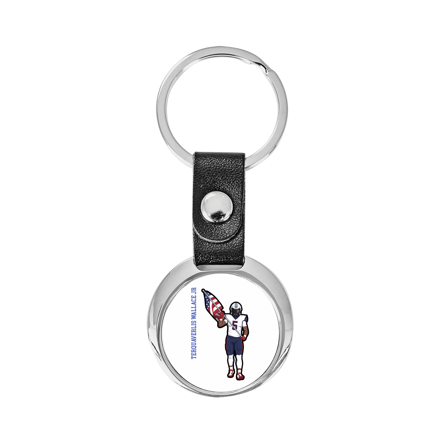 Key Chain — Name Vertical in Classic
