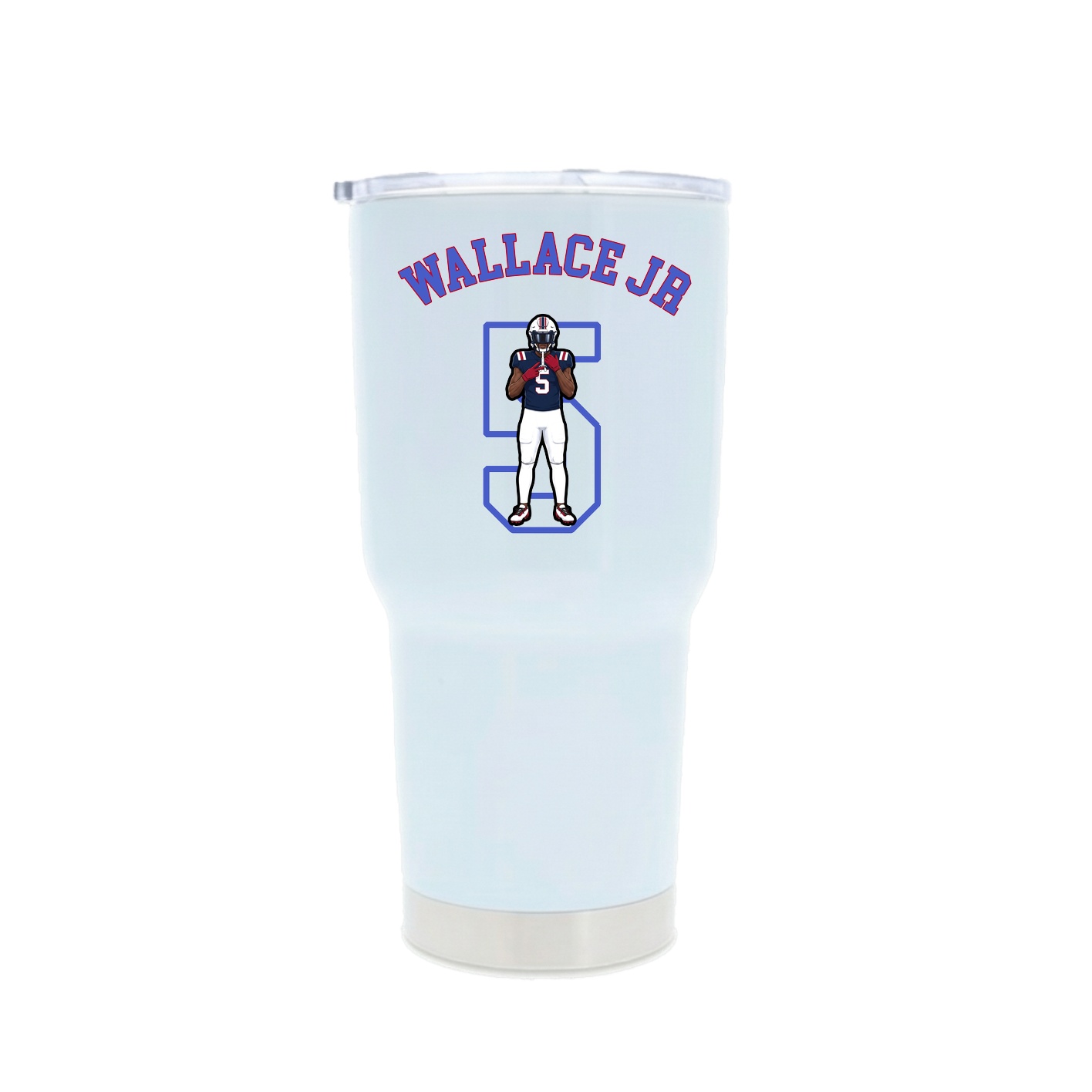 30oz Stainless Steel Tumbler — Shirsey Arch in White