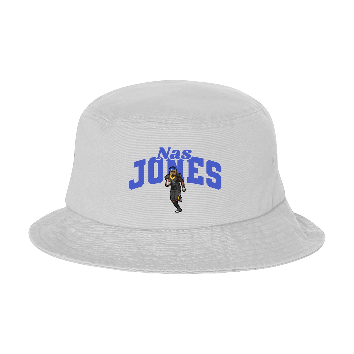 Bucket Cap — Signature Arch in White
