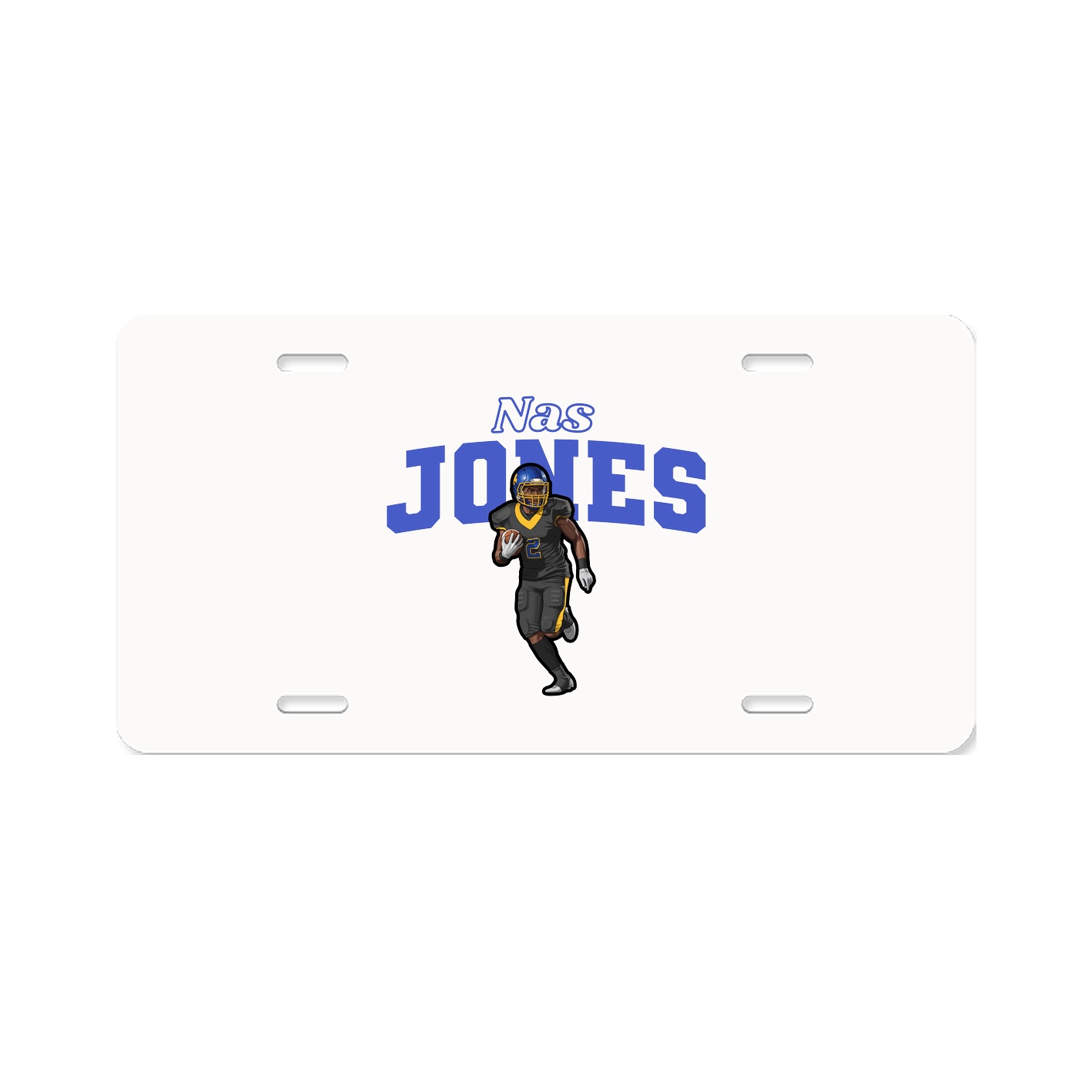 License Plate — Name Arch in Classic