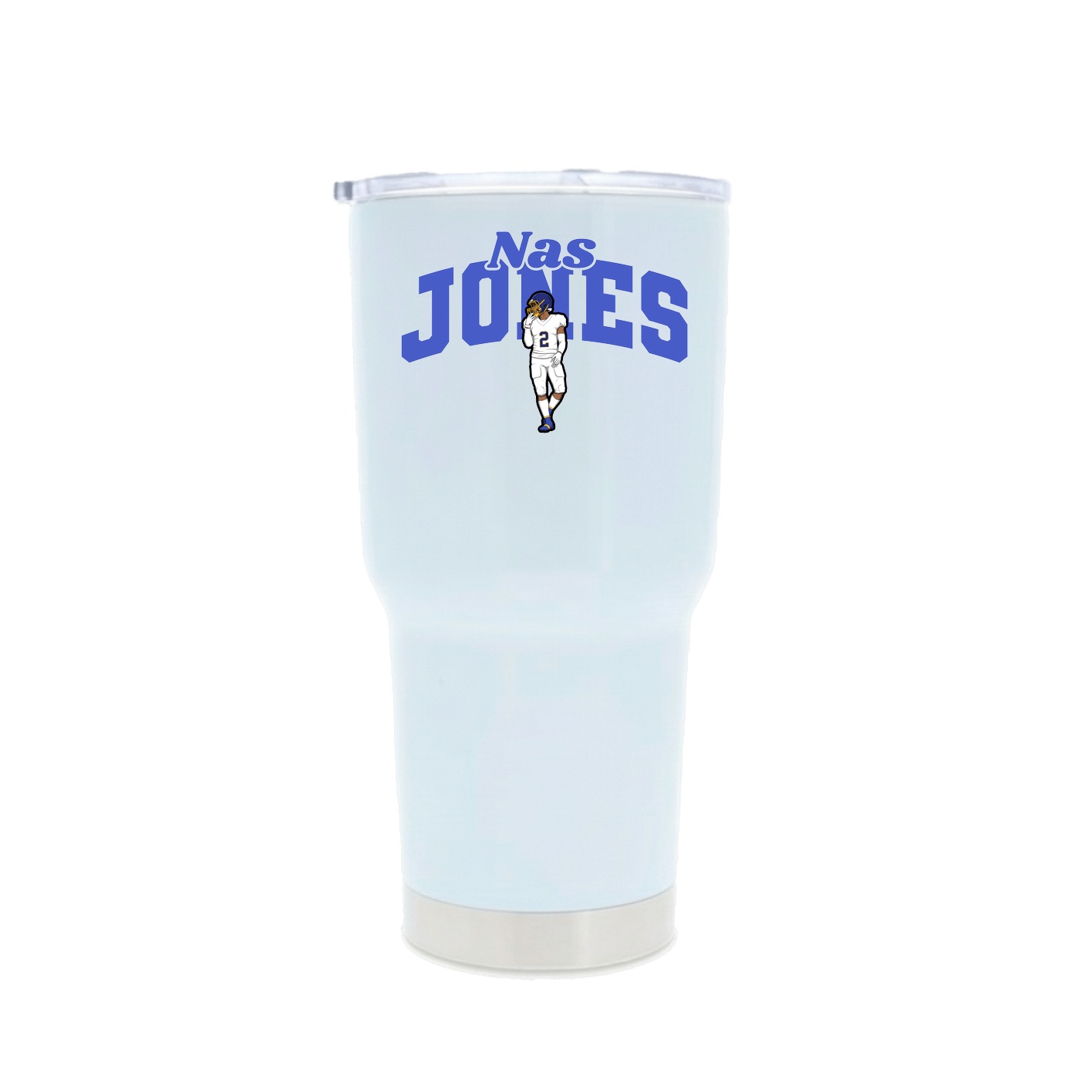 30oz Stainless Steel Tumbler — Signature Arch in White