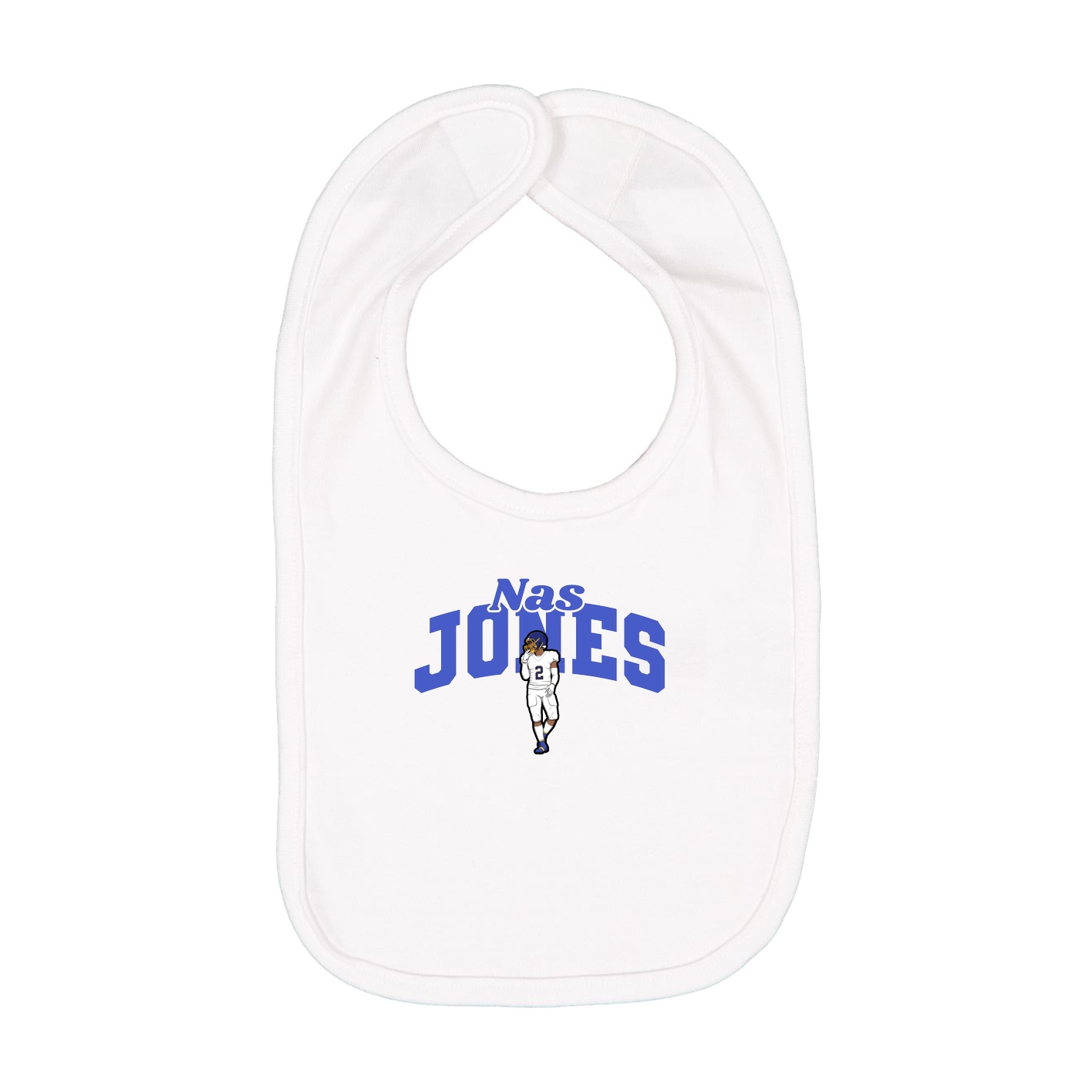 Infant Bib — Signature Arch in White