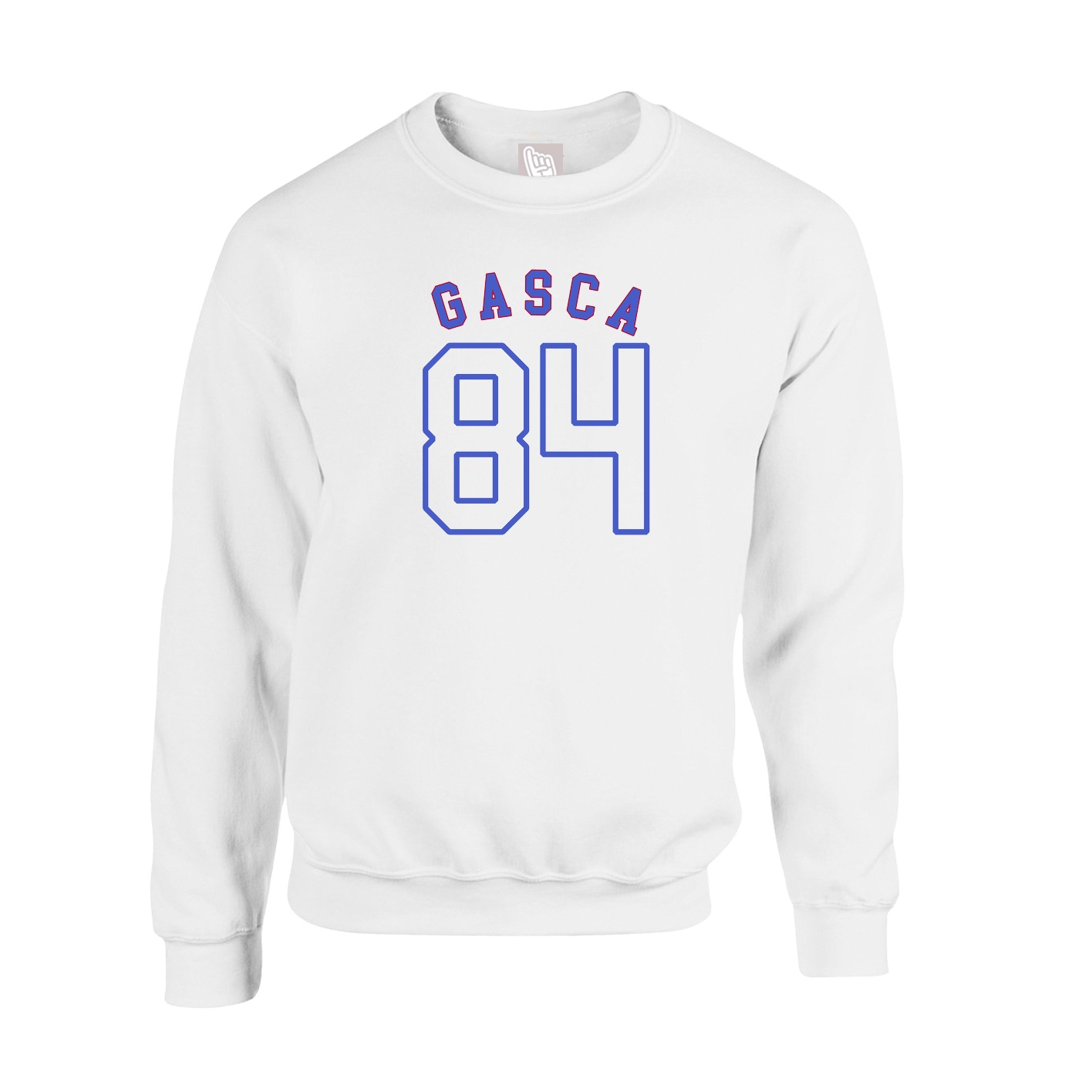 Fleece Crew — Shirsey Arch in White