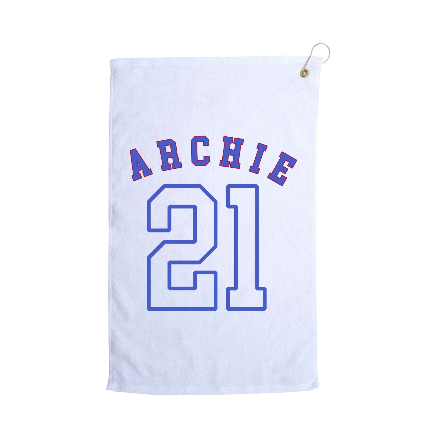 Golf Towel — Shirsey Arch in White