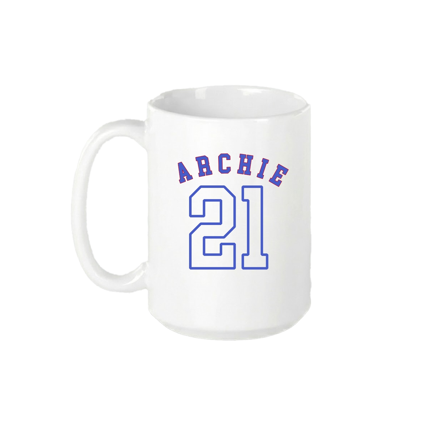 15oz Coffee Mug — Shirsey Arch in White