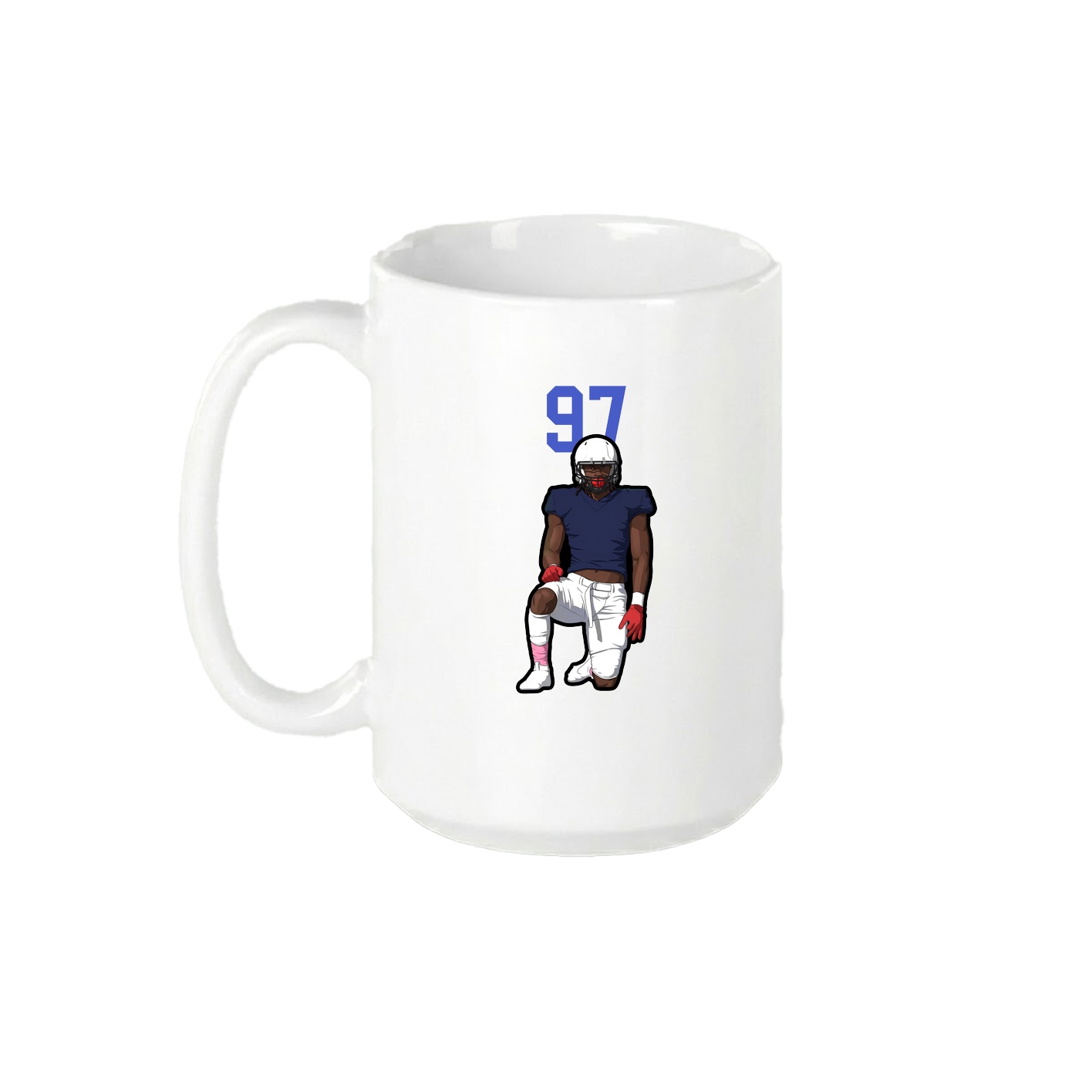 15oz Coffee Mug — Number Top in White