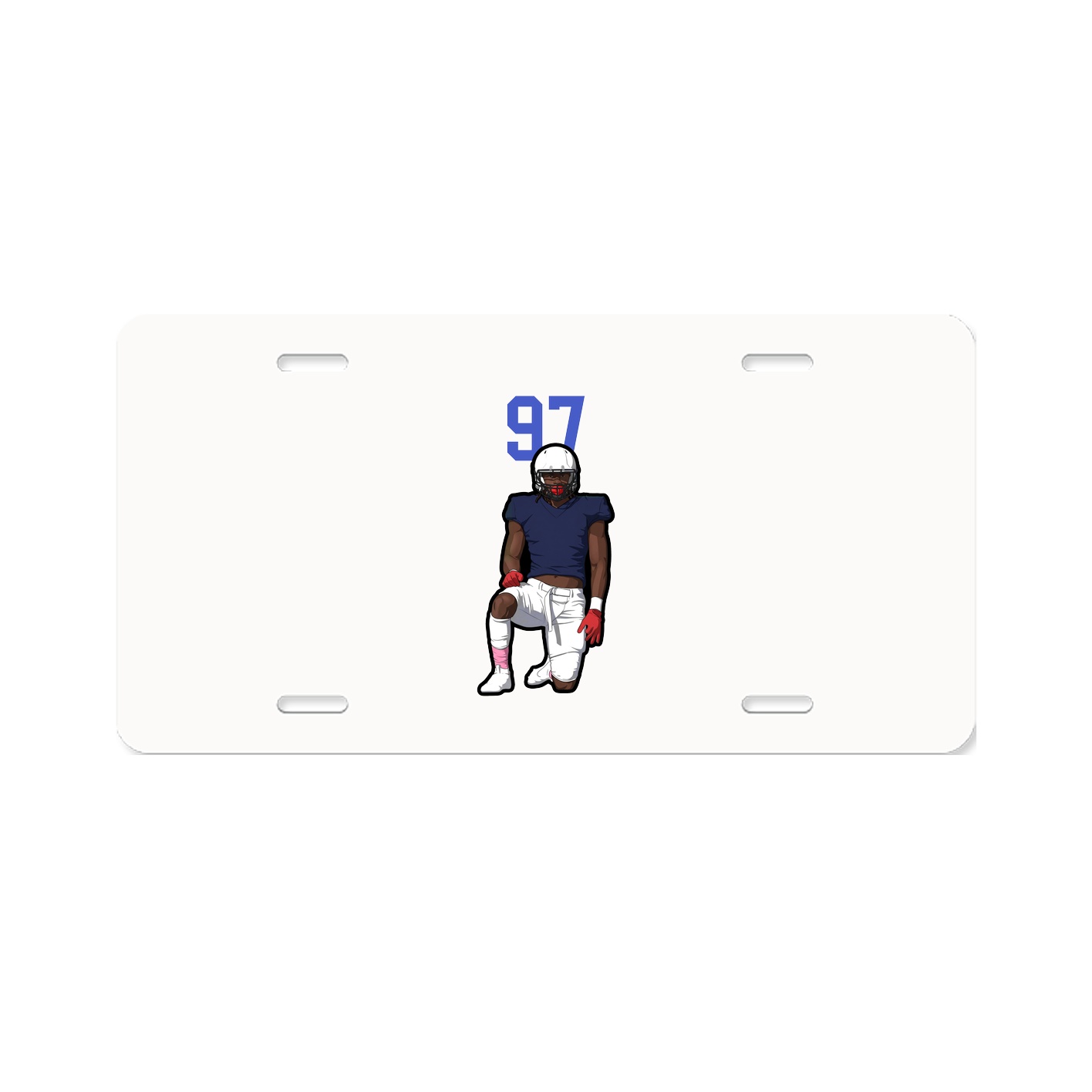 License Plate — Number Top in Classic