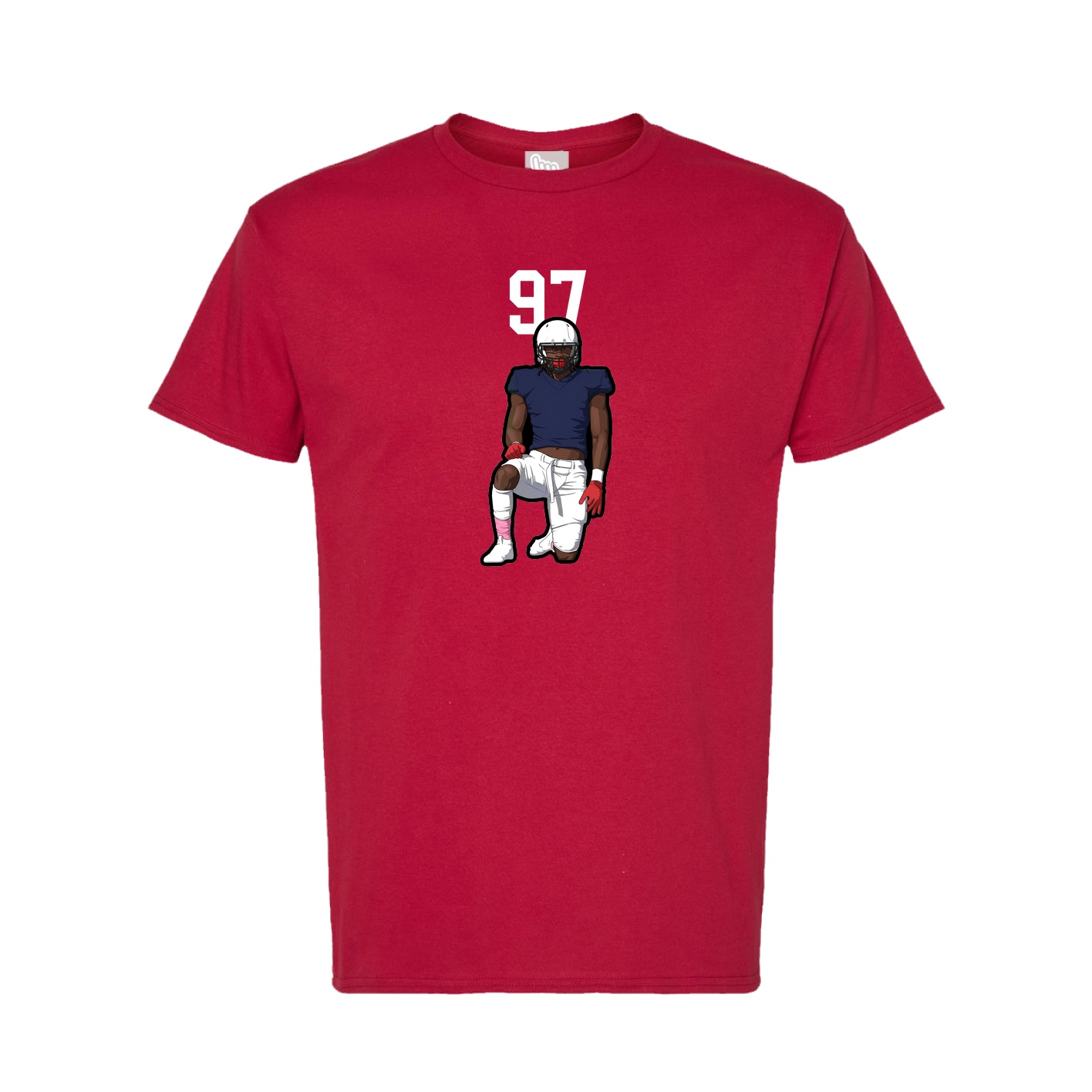 Tee — Number Top in Crimson