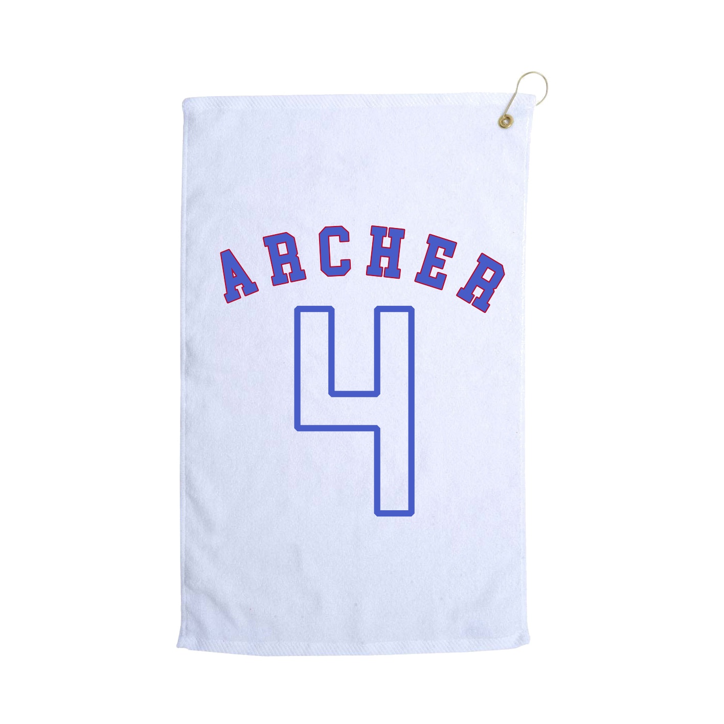 Golf Towel — Shirsey Arch in White