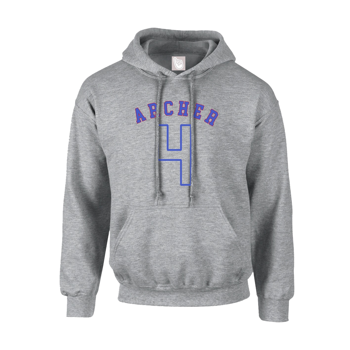 Youth Hoodie — Shirsey Arch in Grey