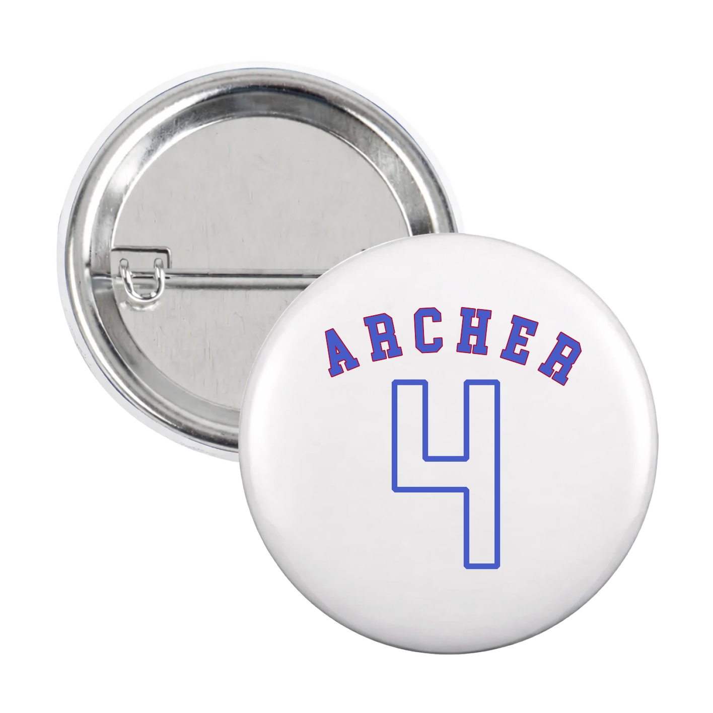 Game Day Button — Shirsey Arch in White