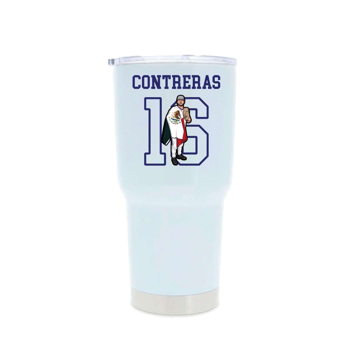 30oz Stainless Steel Tumbler — Shirsey in White