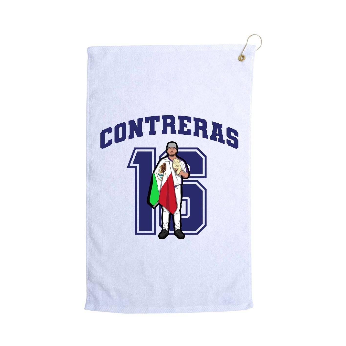 Golf Towel — Number in White