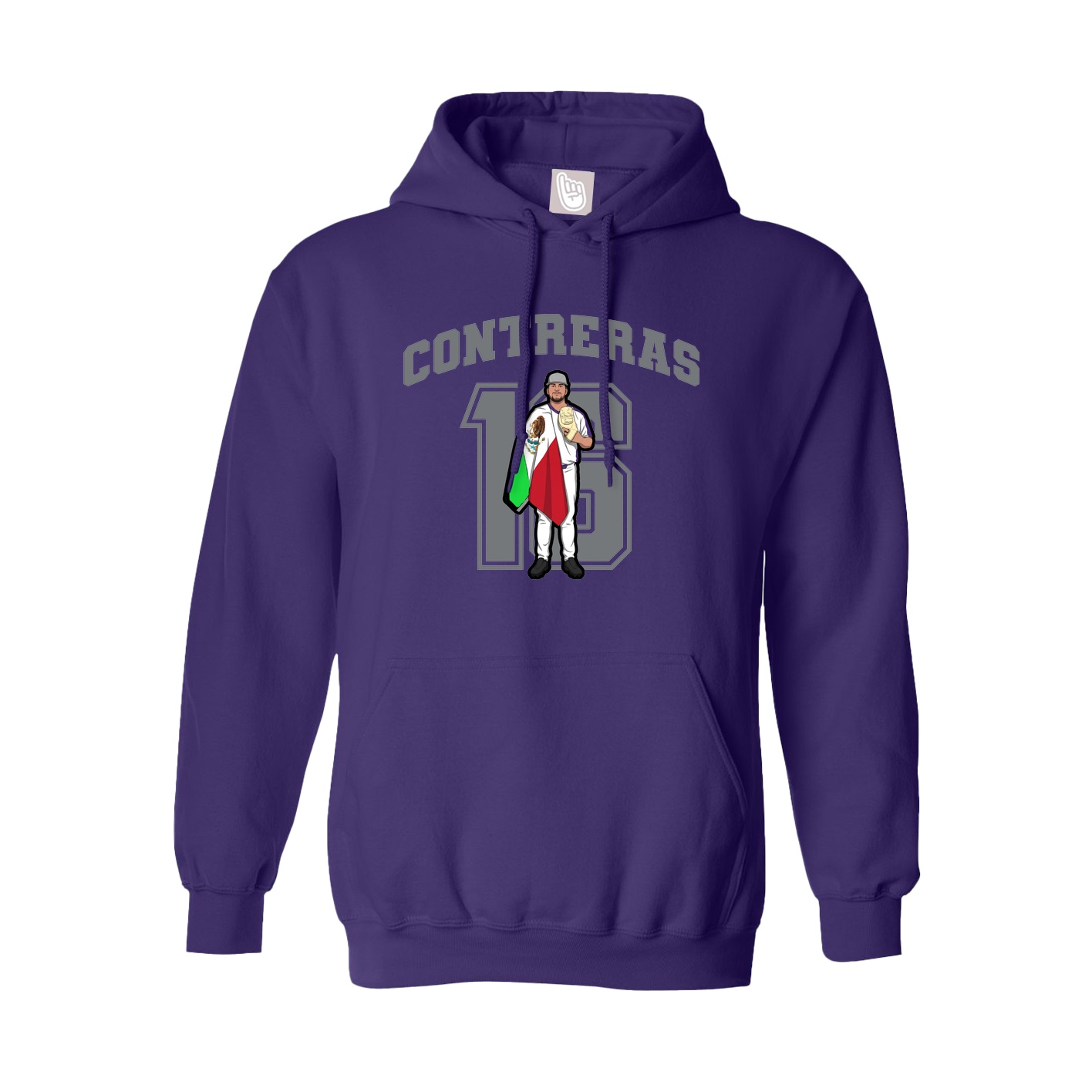 Hoodie — Number in Purple