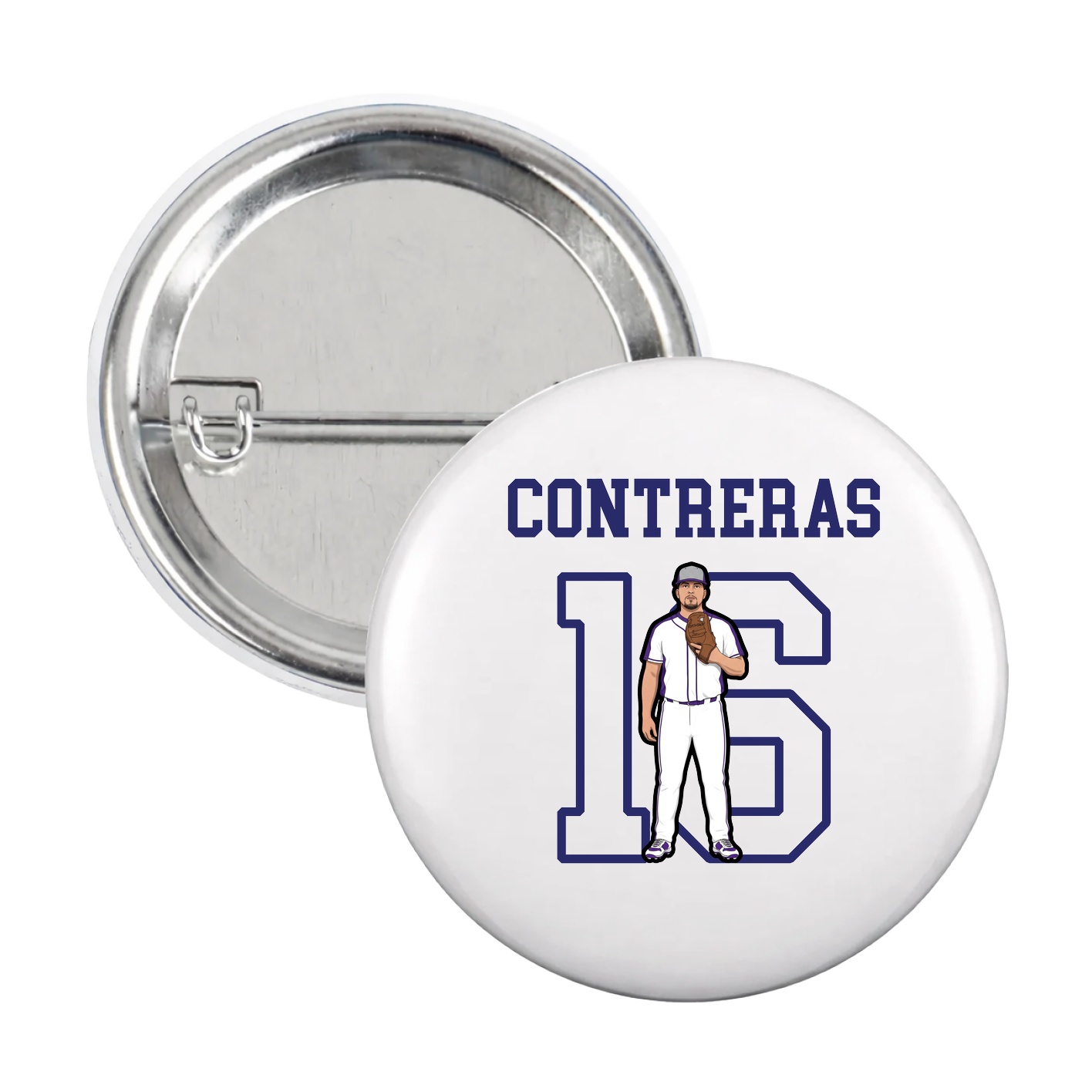 Game Day Button — Shirsey in White