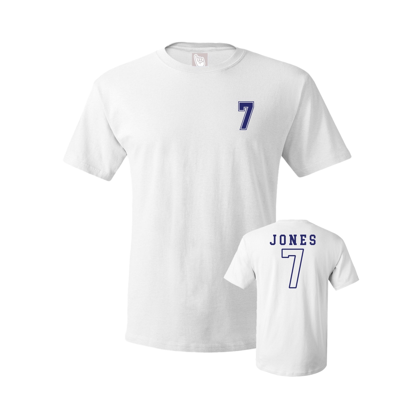 Youth Tee — Chest Back in White