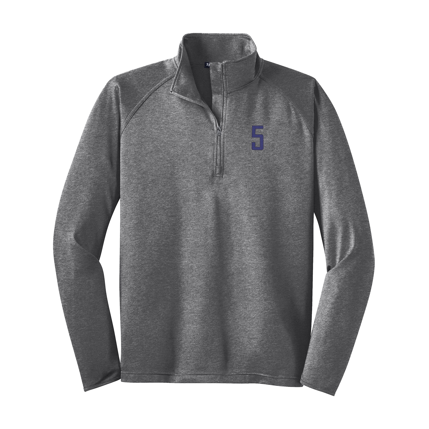 Q-Zip Pullover — Front Shirsy in Grey