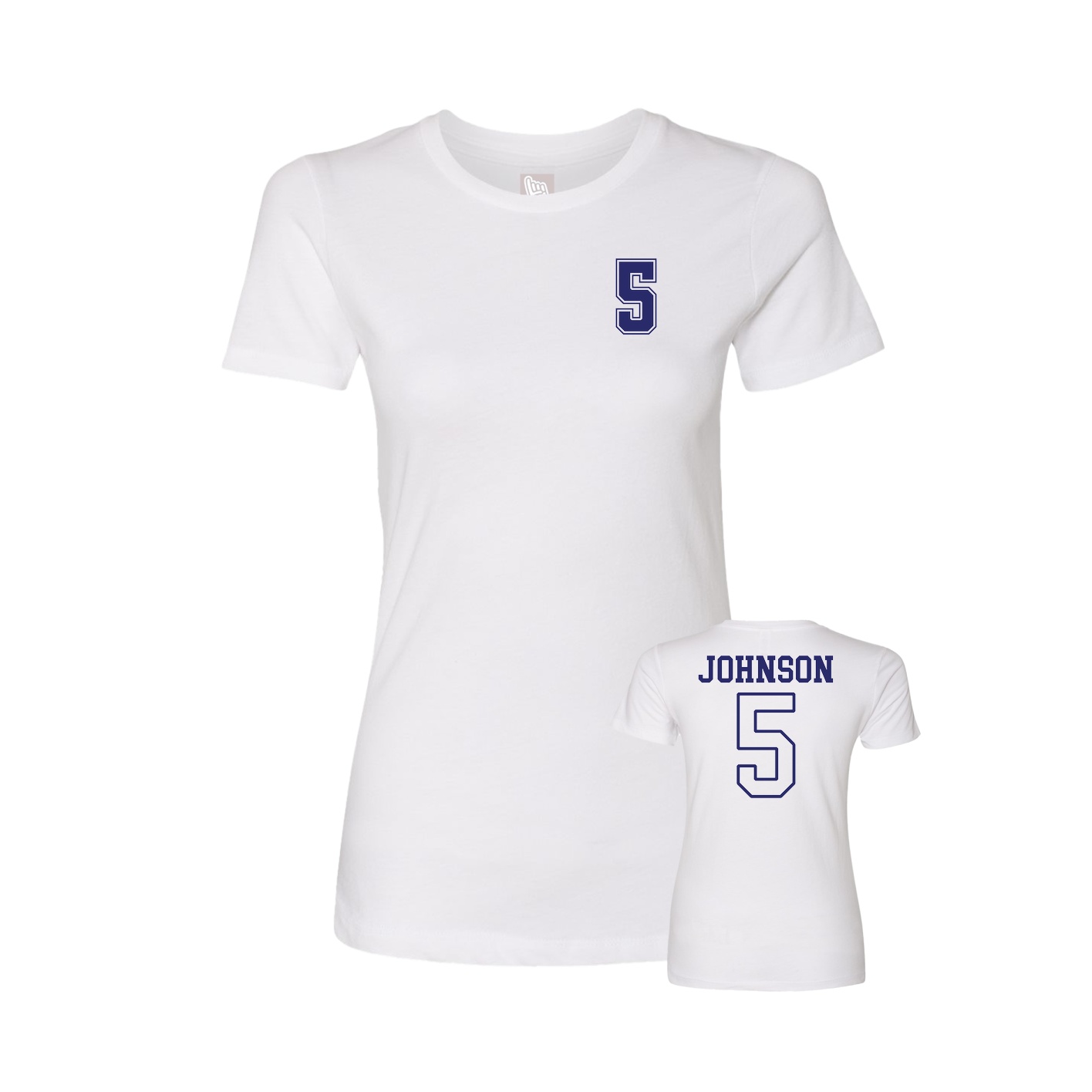 Womens Tee — Chest Back in White
