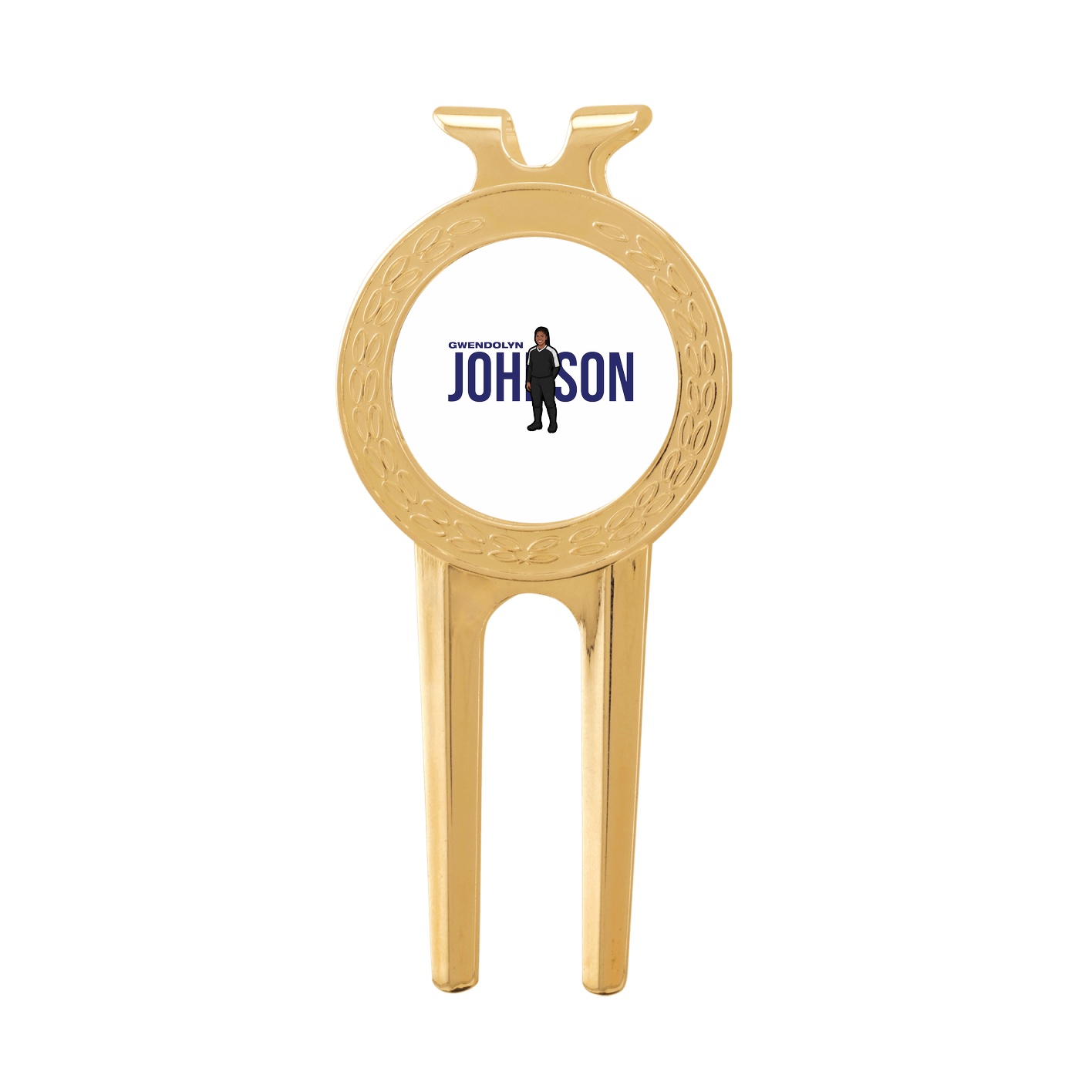 Divot Tool with Ball Marker — Player Name in Classic
