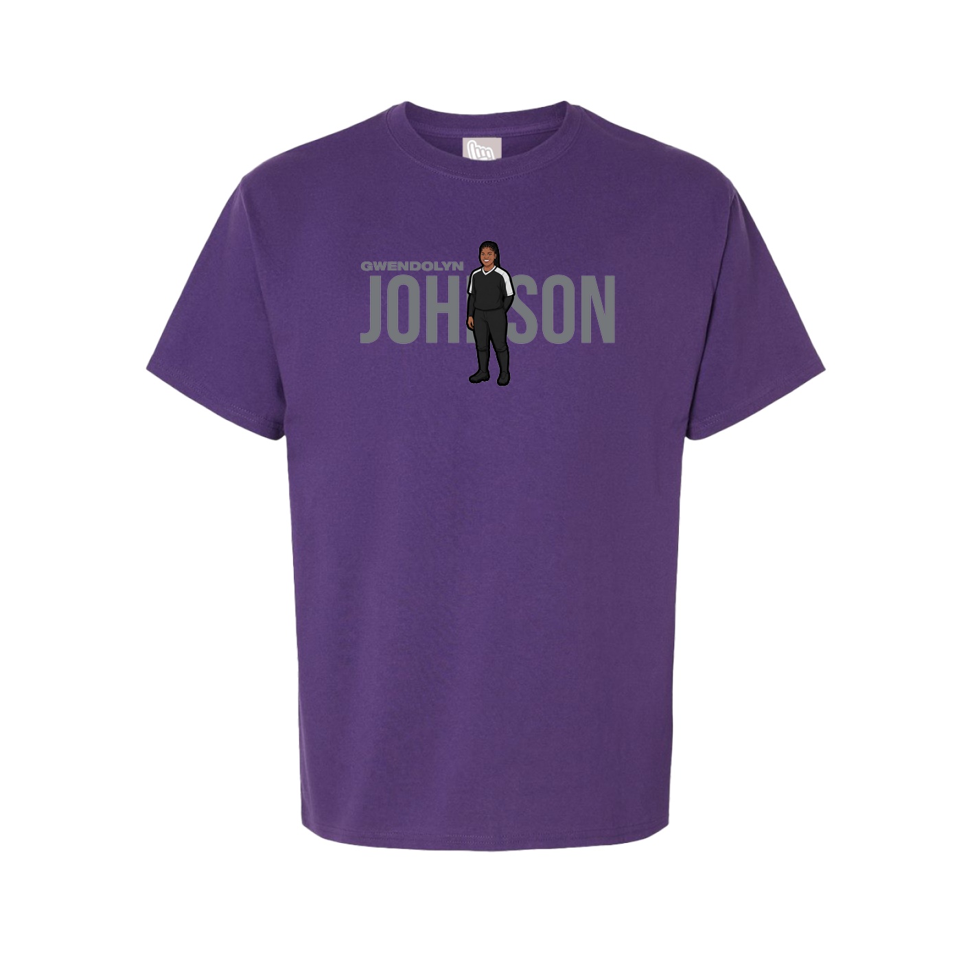Youth Tee — Player Name in Purple