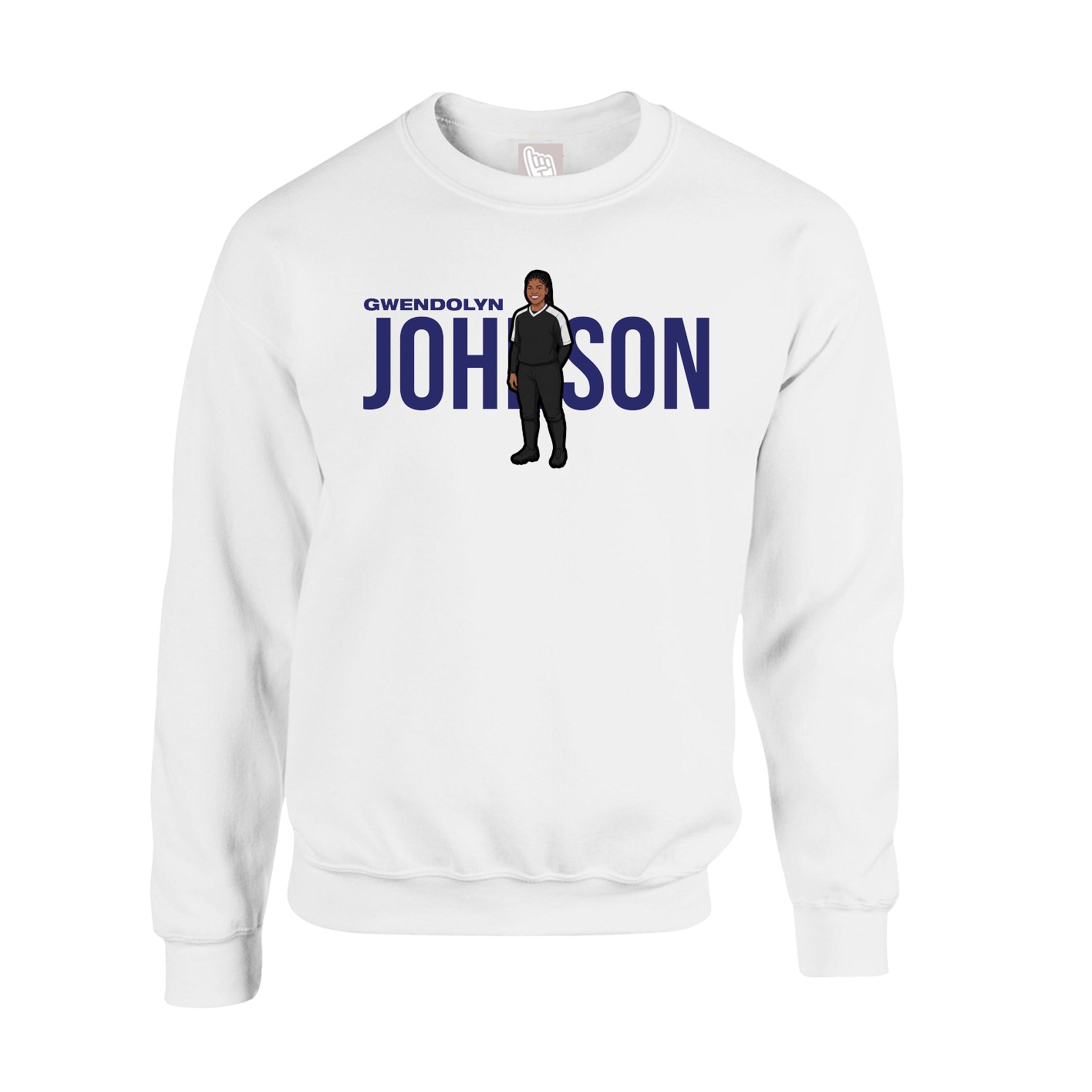 Fleece Crew — Player Name in White