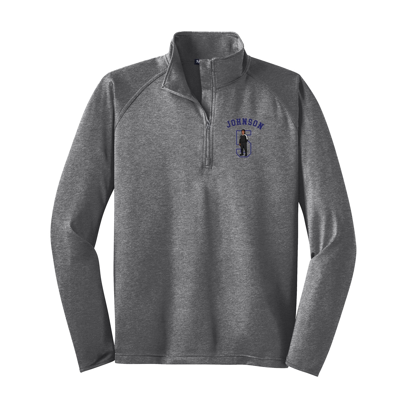 Q-Zip Pullover — Shirsey Arch in Grey