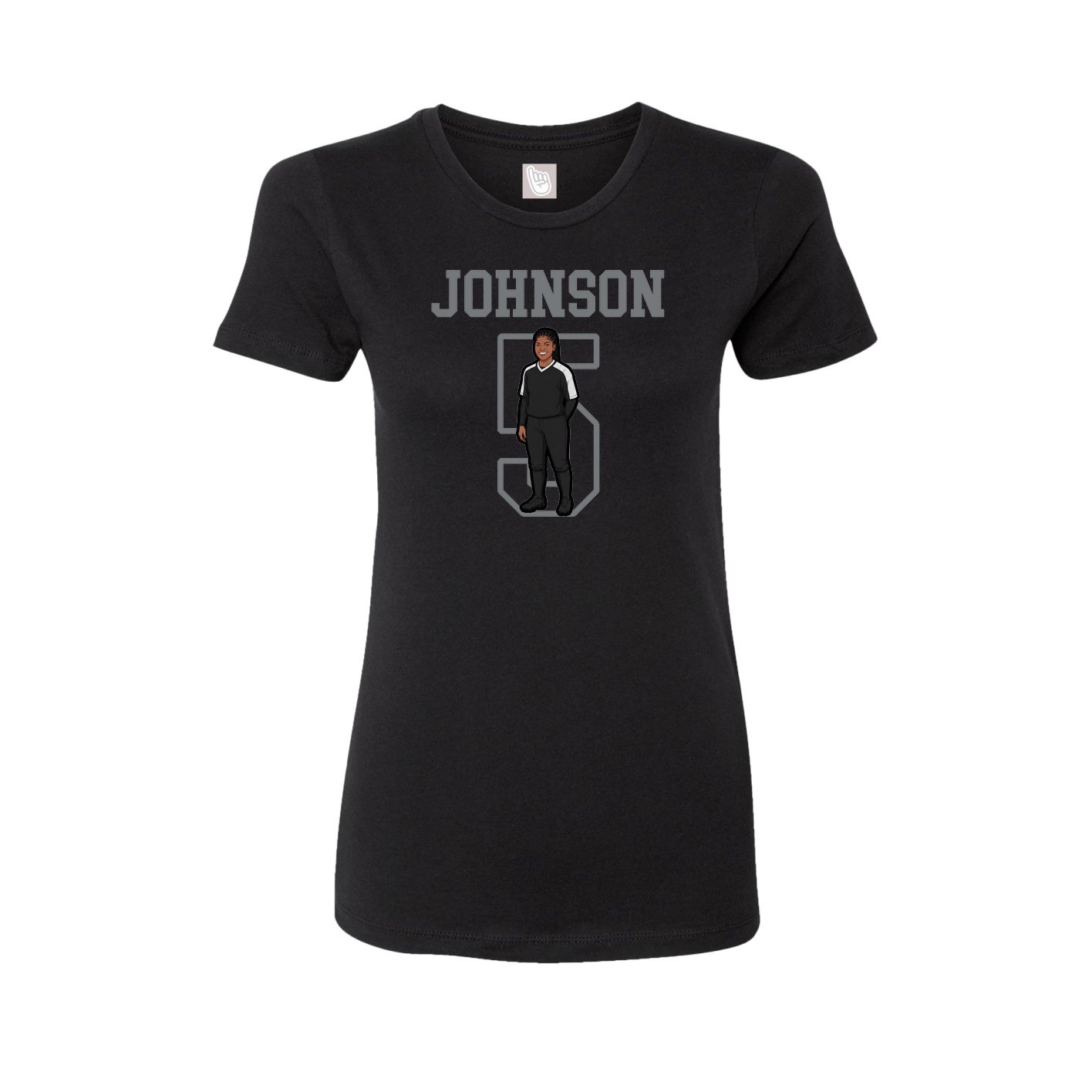 Fitted Women's Tee — Shirsey in Black