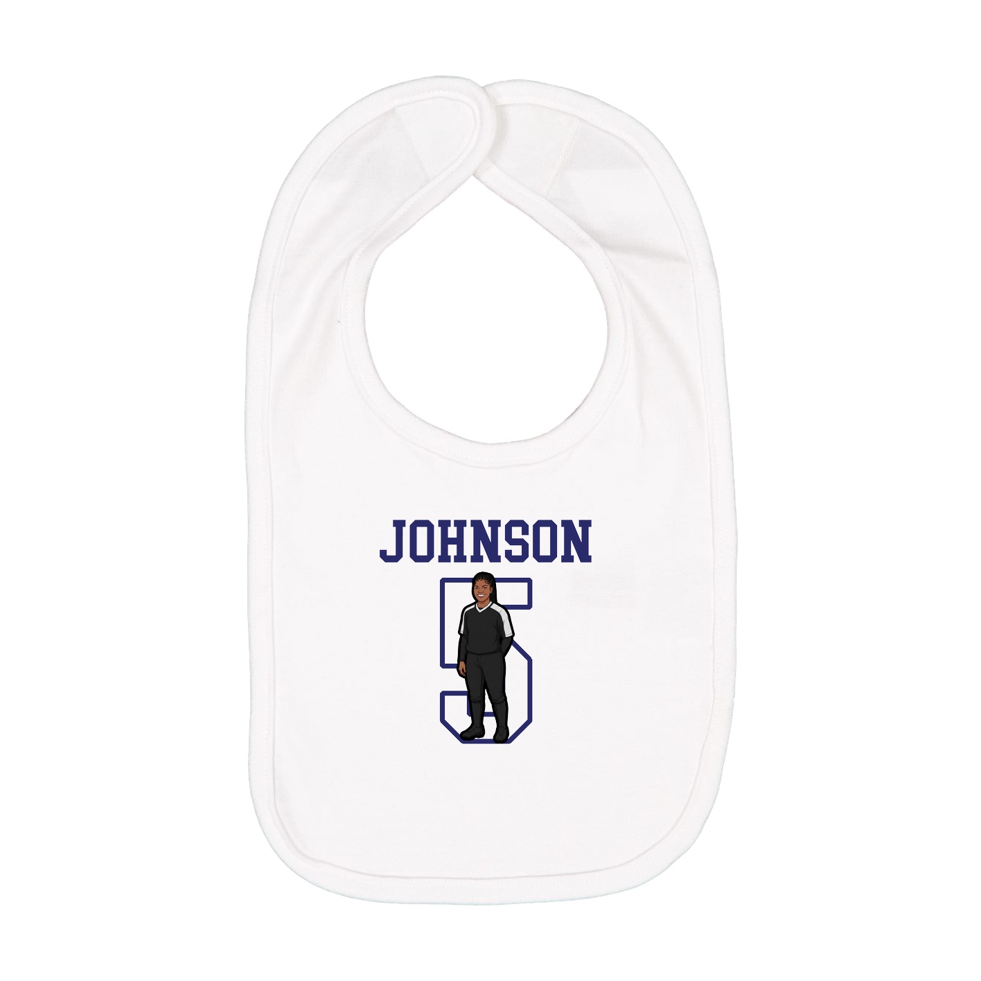 Infant Bib — Shirsey in White