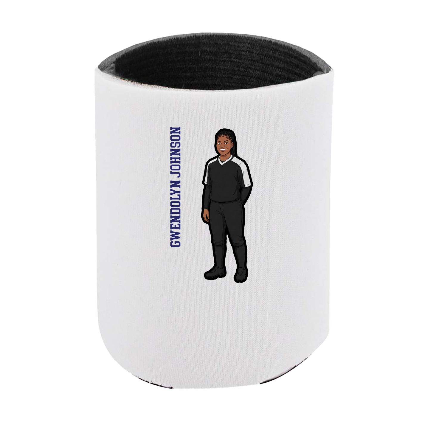 Can Holder — Name Vertical in White