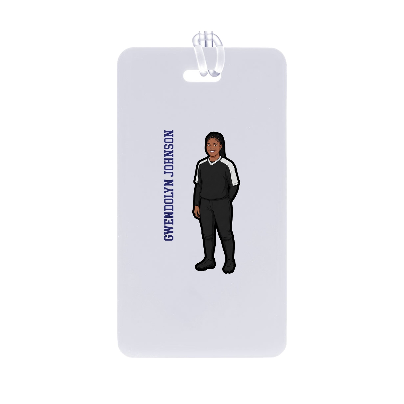 Bag Tag — Name Vertical in Classic