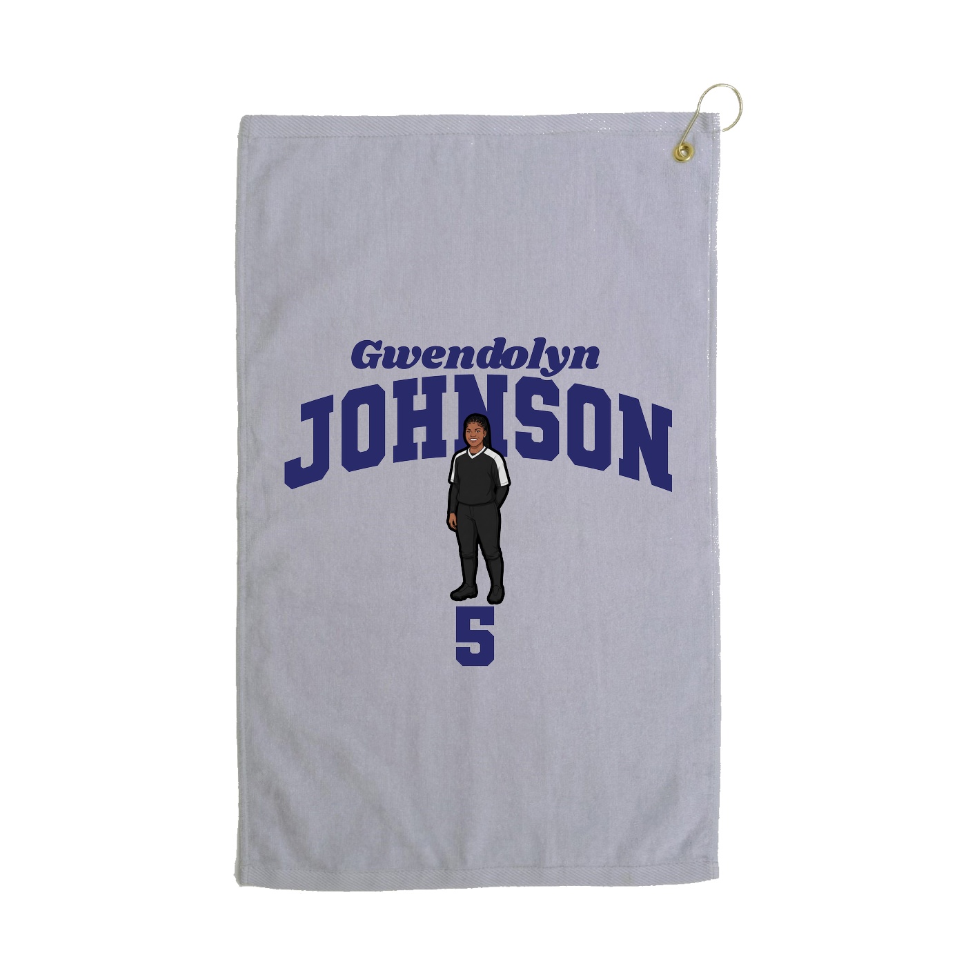 Golf Towel — Signature Arch in Grey