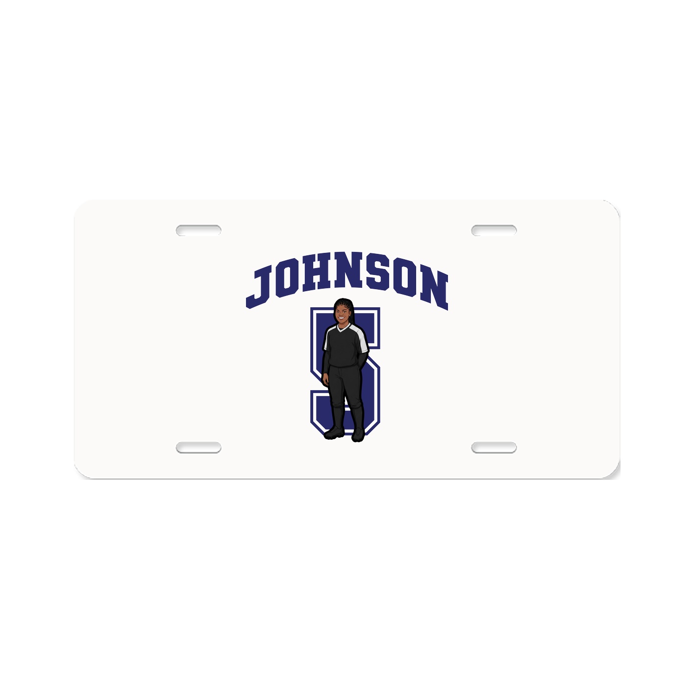 License Plate — Number in Classic