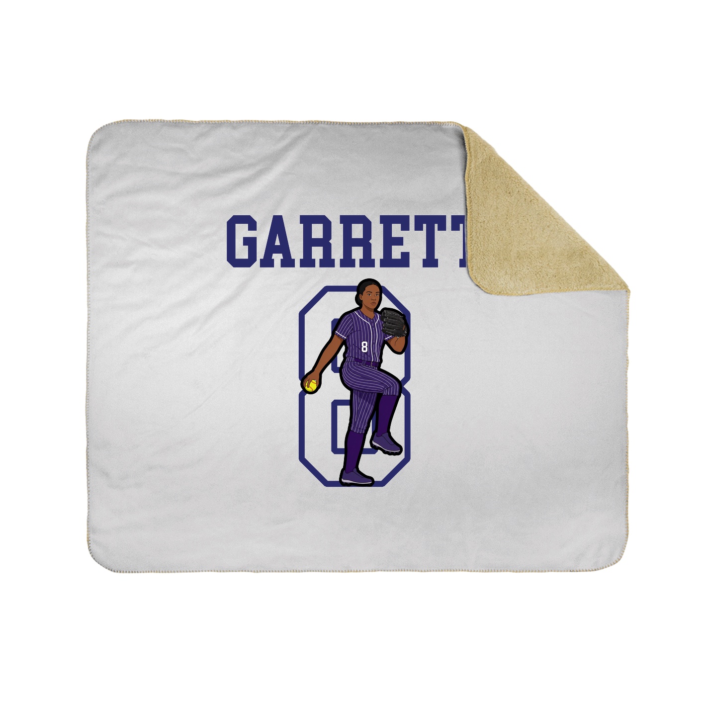 Throw Blanket — Shirsey in White