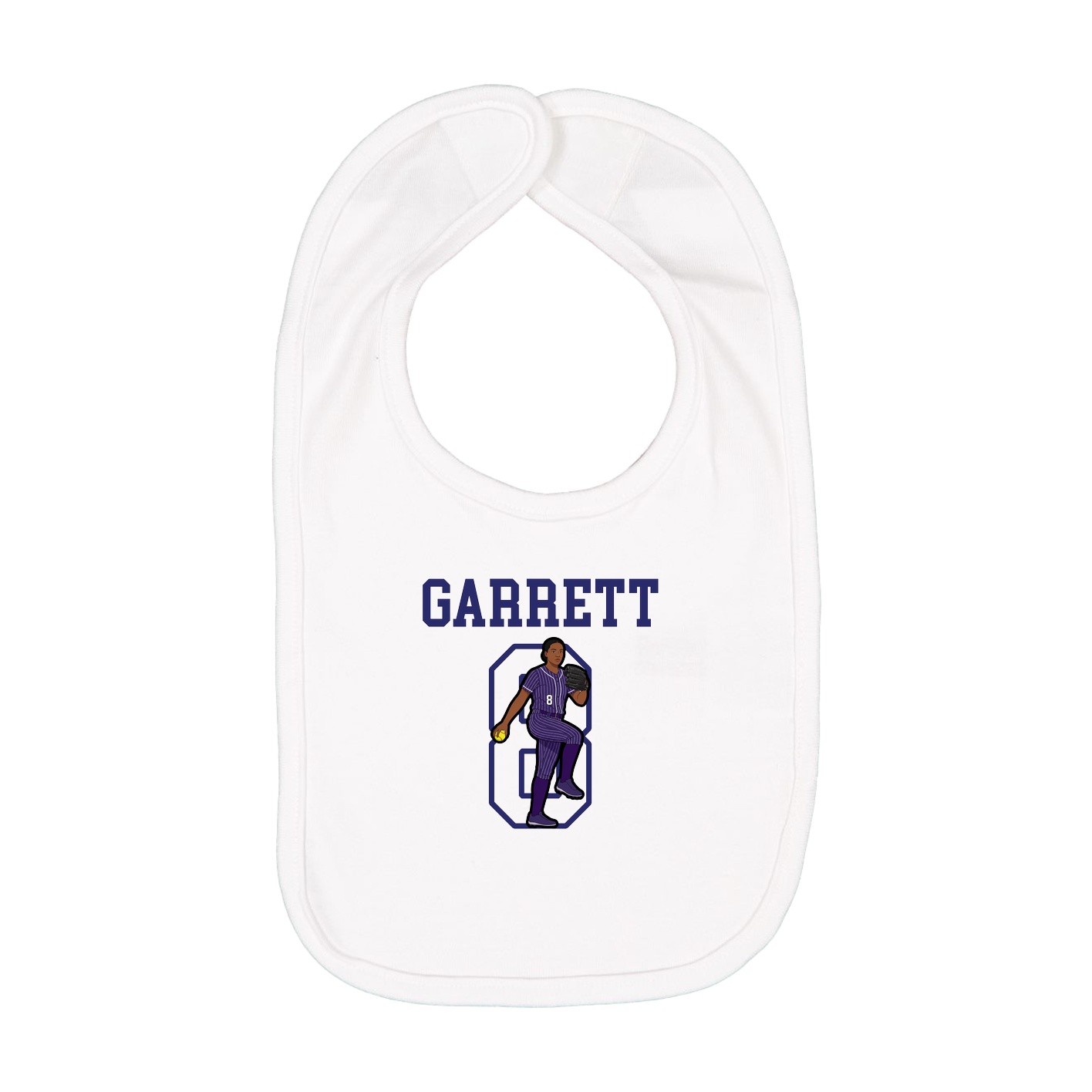 Infant Bib — Shirsey in White
