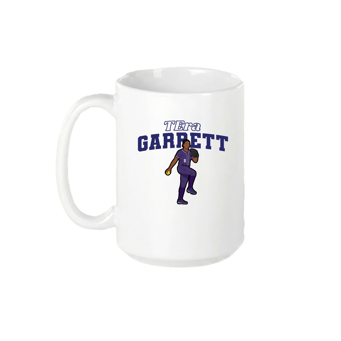 15oz Coffee Mug — Name Arch in White
