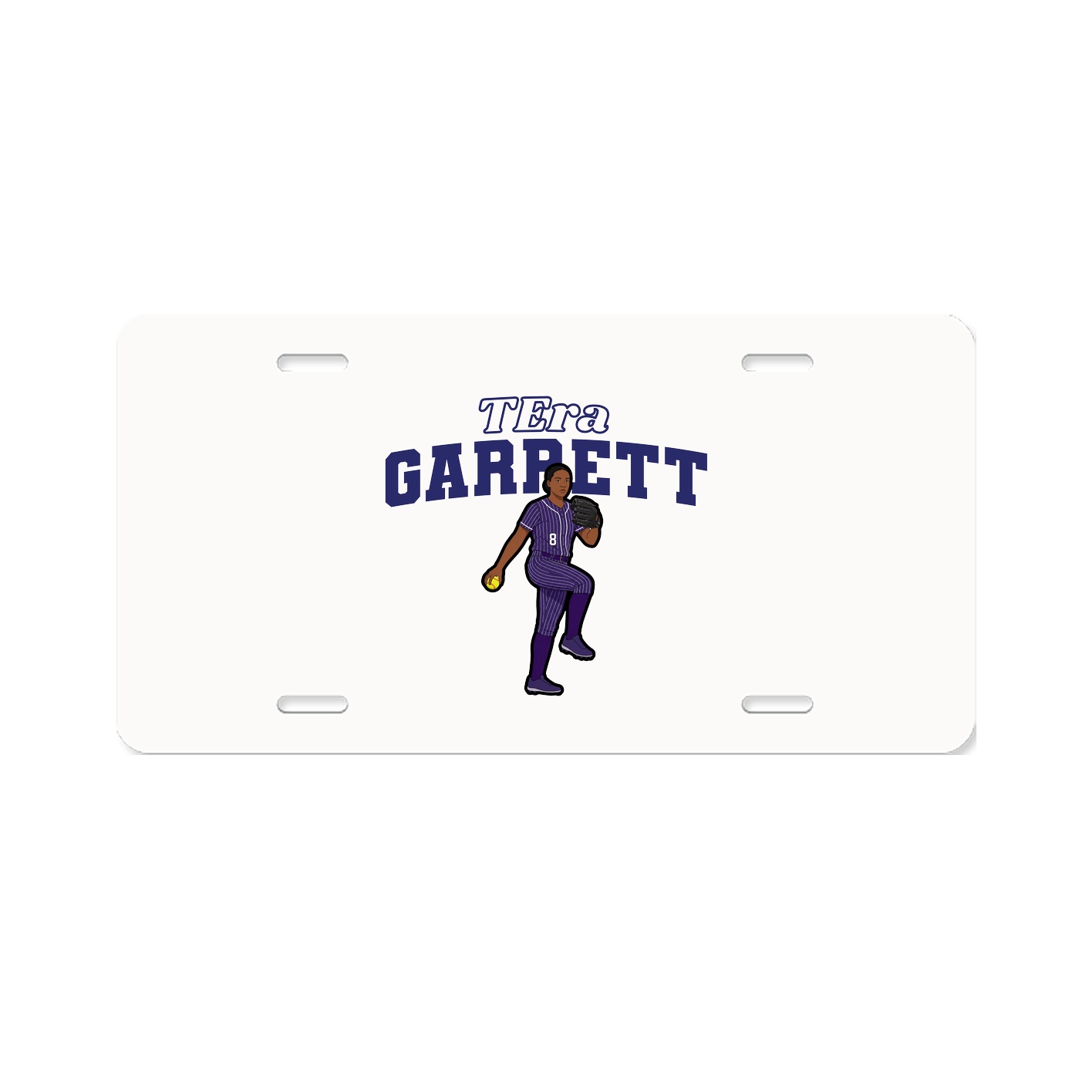 License Plate — Name Arch in Classic